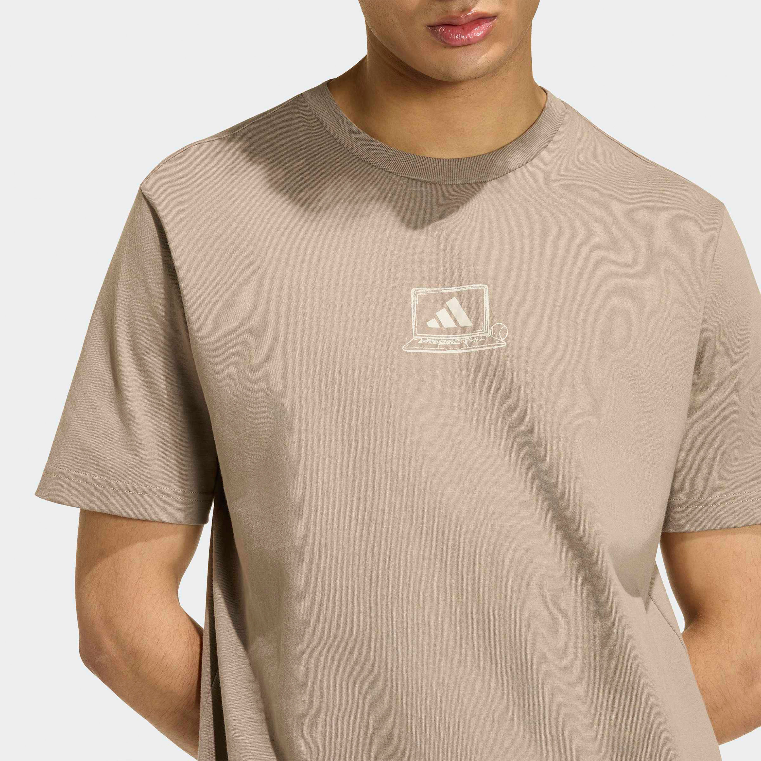 adidas Men Clocked In Office Graphic Short-Sleeve Crew Neck T-shirt-men-clothing-sportswearandactivewear-tshirtsandpolos-image-4