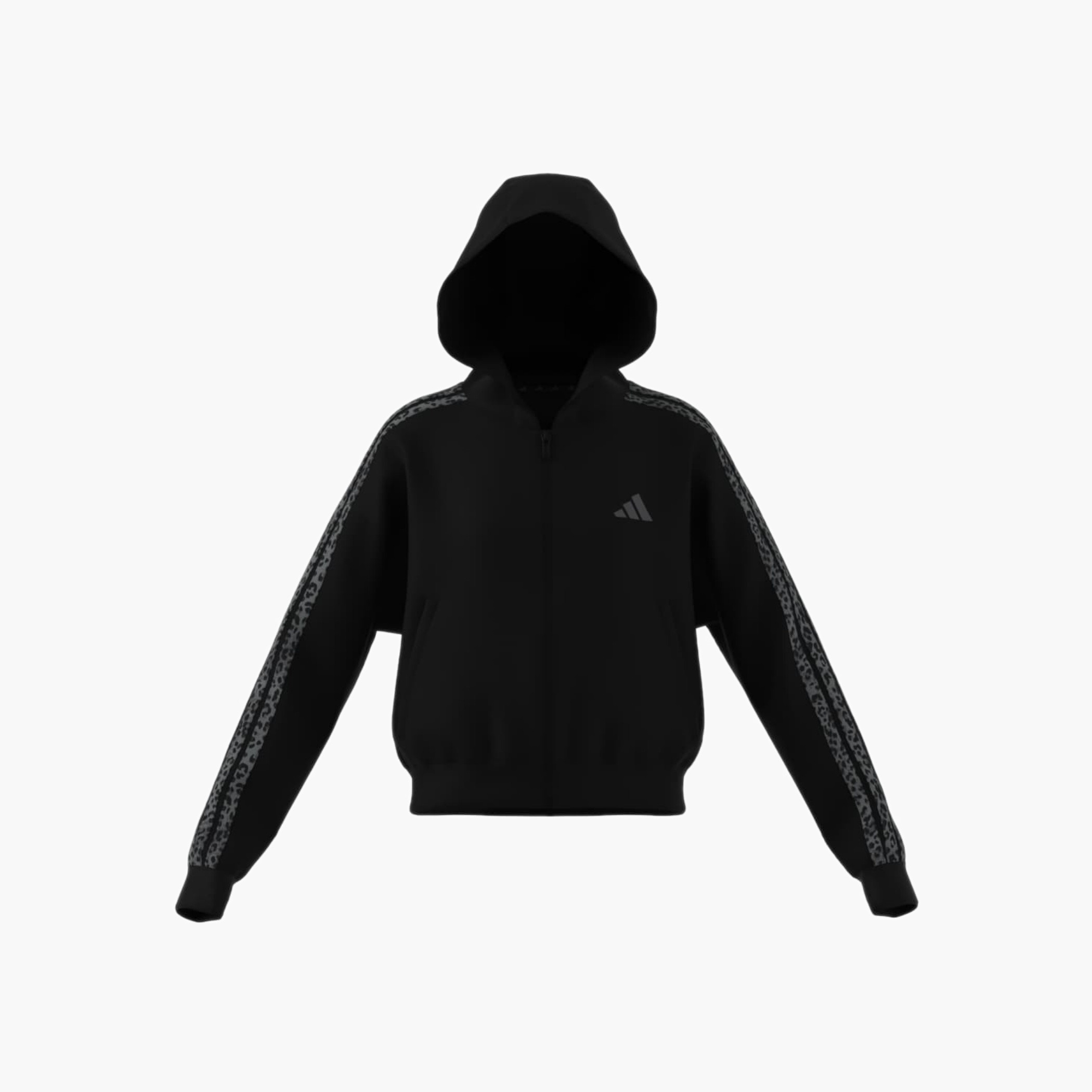 adidas Girls Animal Print Stripes Hoodie-girls-clothing-winterwear-jacketsandcoats-image-2