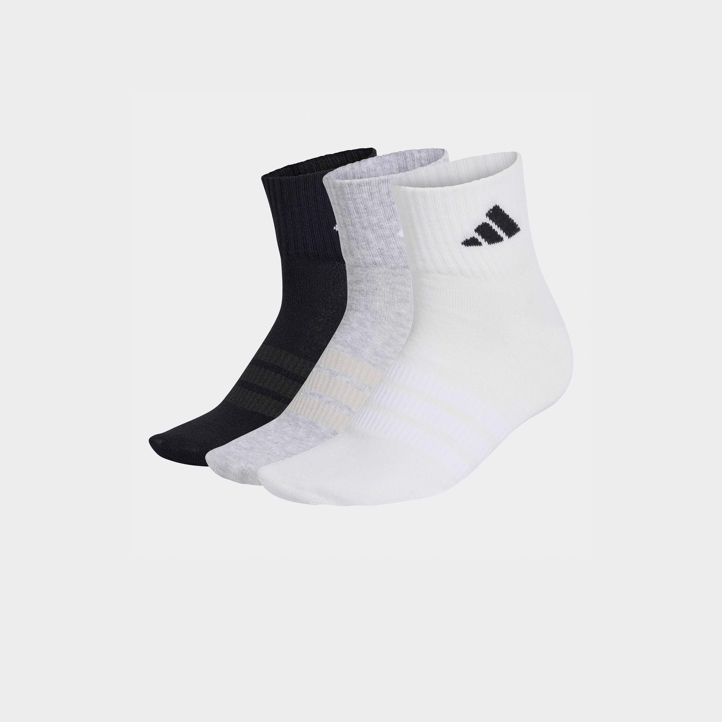 جوارب بطول الكاحل للرجال من أديداس - طقم من 3 أزواج-men-socks-image-1