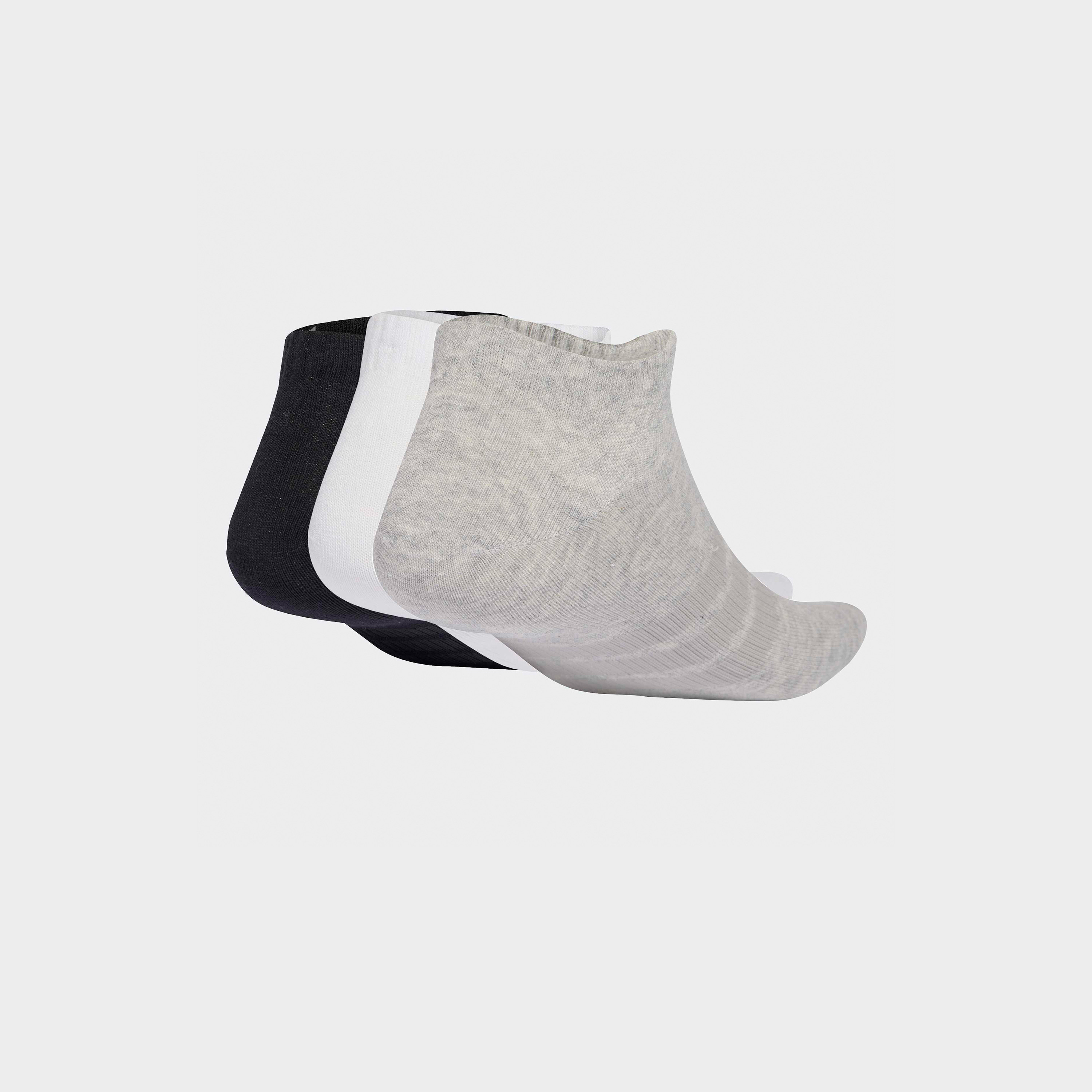طقم جوارب غير مرئية 3 أزواج بقصة منخفضة للرجال من أديداس-men-socks-image-2