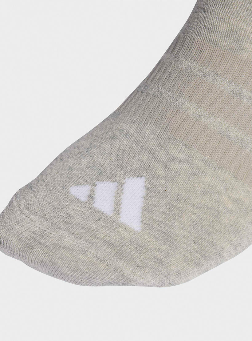 طقم جوارب غير مرئية 3 أزواج بقصة منخفضة للرجال من أديداس-men-socks-image-3