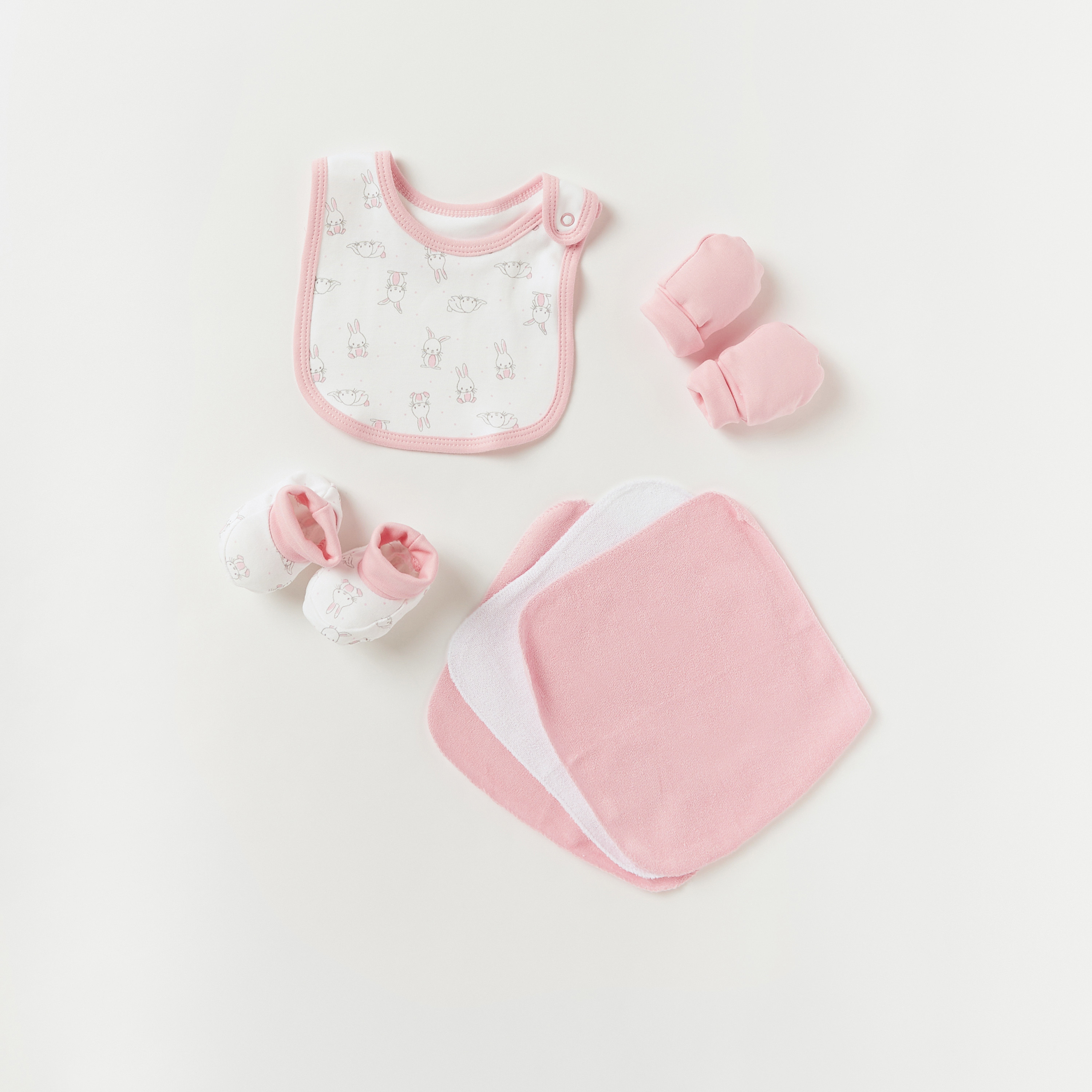 طقم سلة هدايا ملابس 10 قطع بطبعات بوني من جونيورز-baby-girls-clothing-setsandcoords-image-4