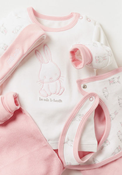 Juniors Bunny Print 10-Piece Clothing Gift Basket Set