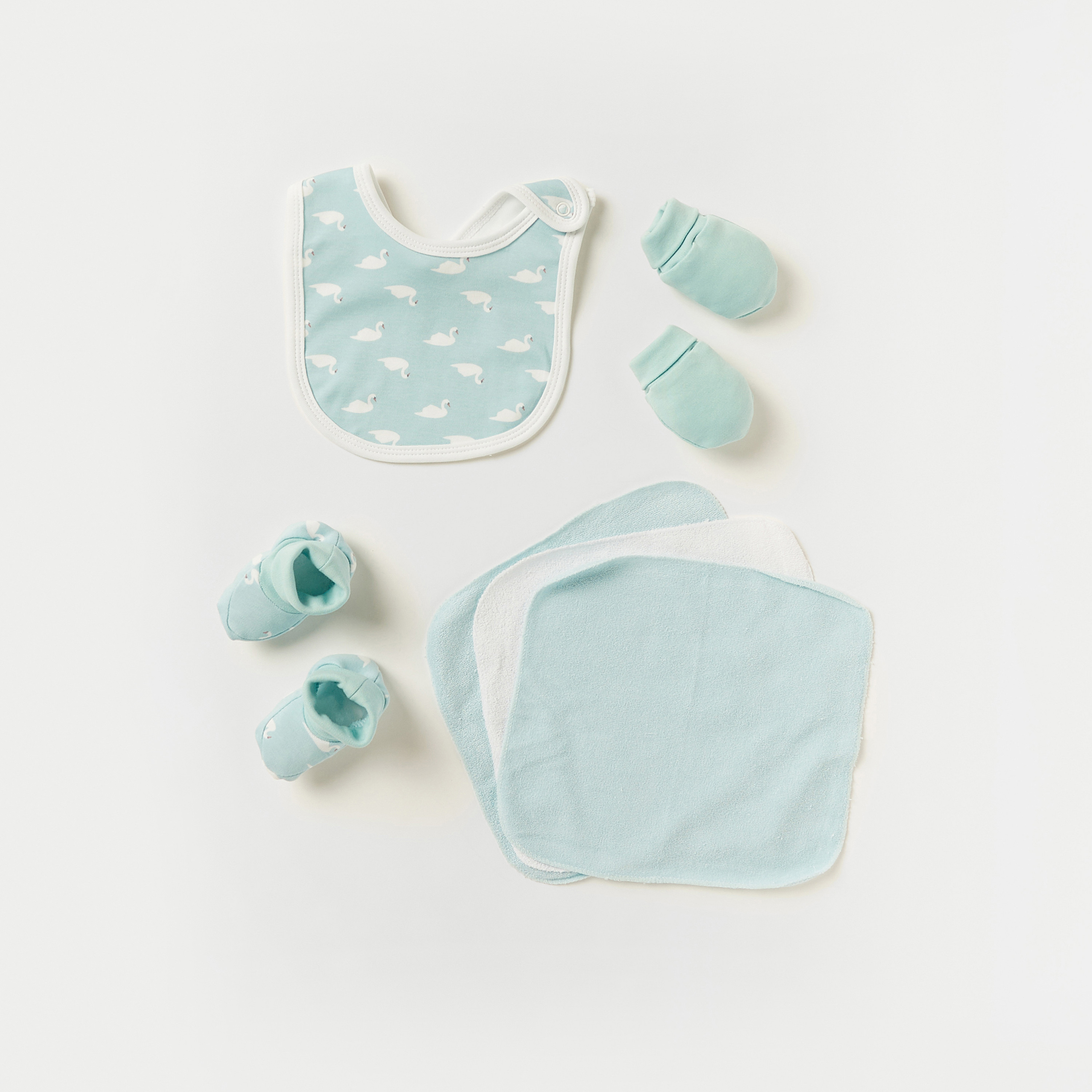 Juniors Swan Print 10-Piece Clothing Gift Basket Set-baby-girls-clothing-setsandcoords-image-3