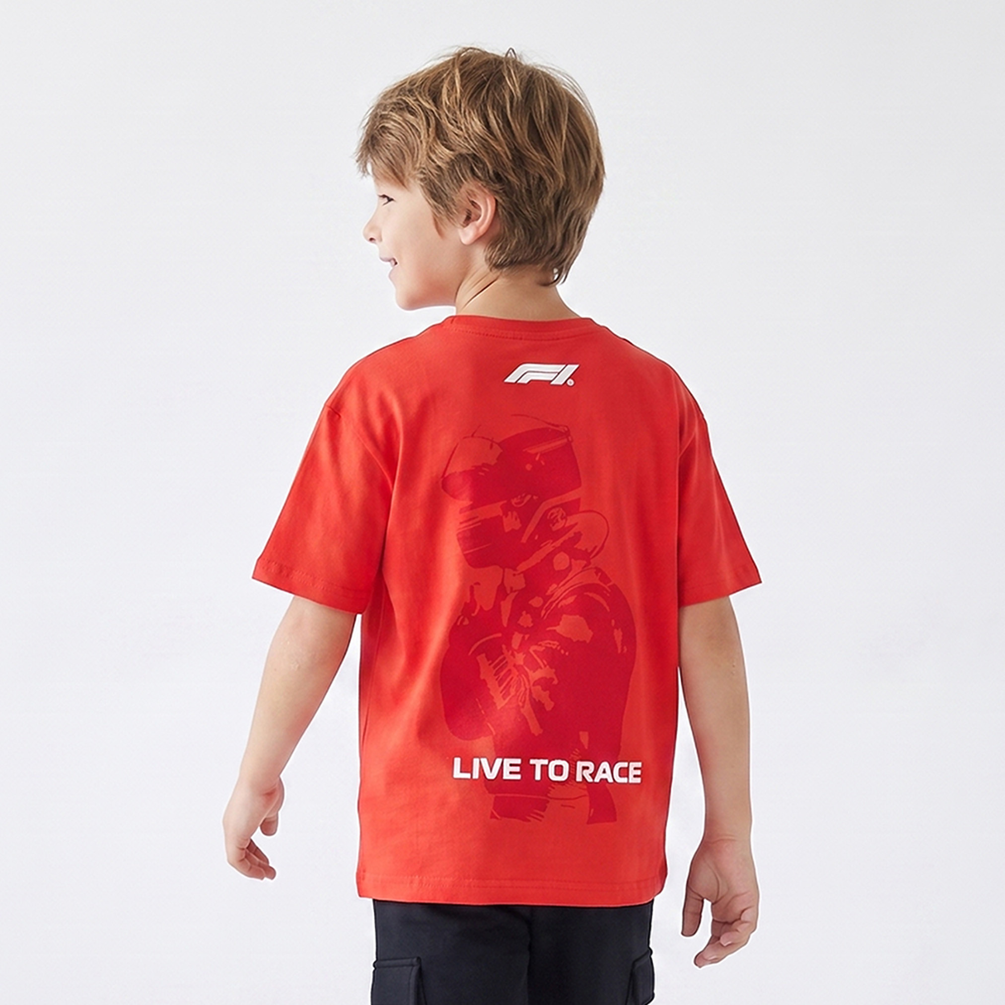 تيشيرت بياقة ضيقة وأكمام قصيرة وطبعات من ماينكرافت-boys-clothing-tshirtsandpolos-image-2