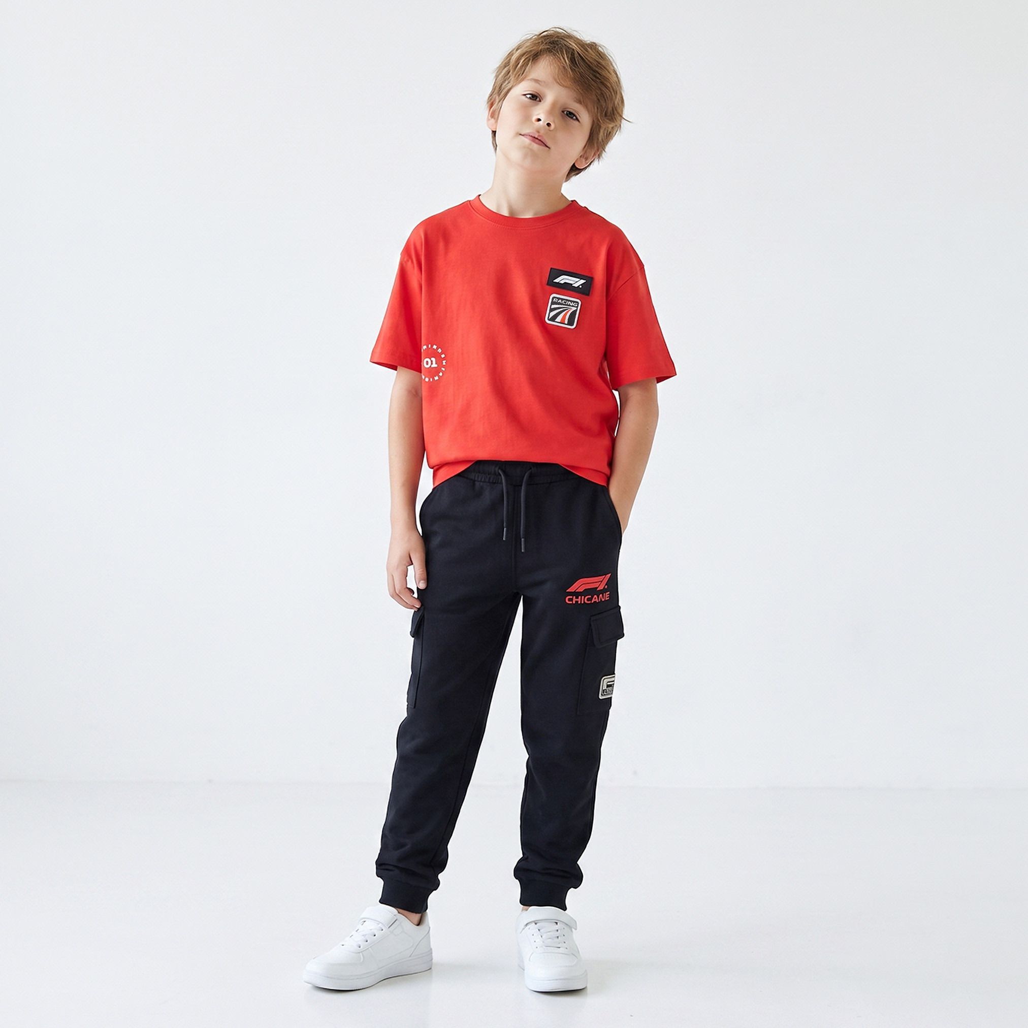 تيشيرت بياقة ضيقة وأكمام قصيرة وطبعات من ماينكرافت-boys-clothing-tshirtsandpolos-image-3