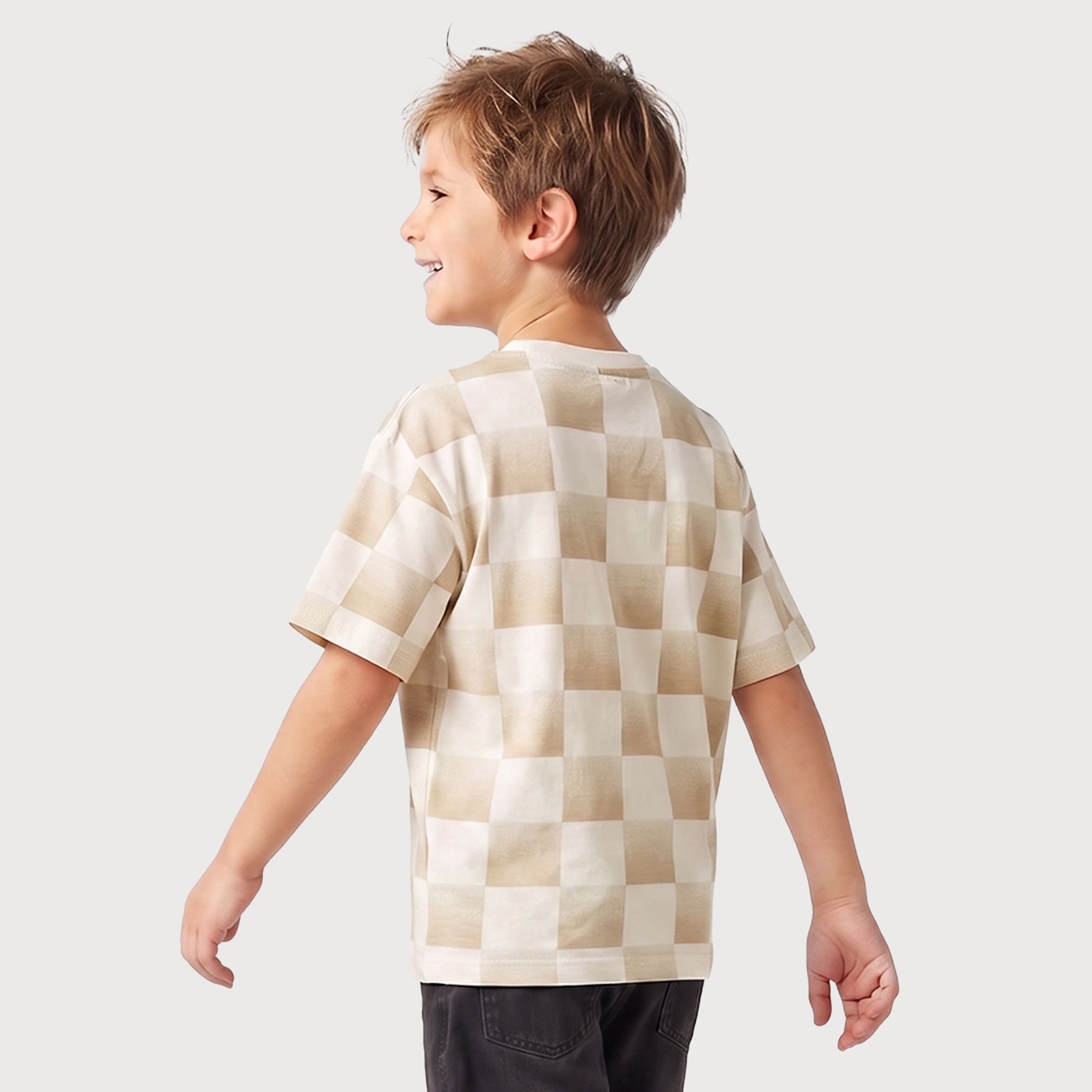 تيشيرت بياقة ضيقة وأكمام قصيرة وطبعات ماينكرافت وفورمولا 1-boys-clothing-tshirtsandpolos-image-2