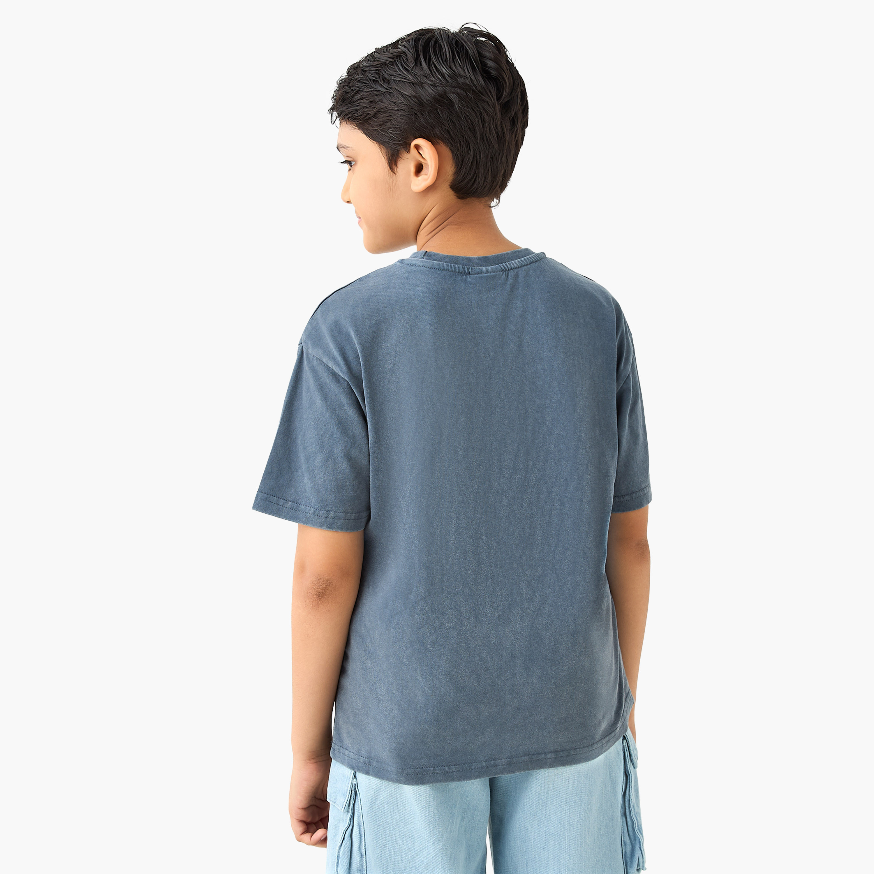 Hot Wheels Print T-Shirt with Short Sleeves-boys-clothing-tshirtsandpolos-image-3
