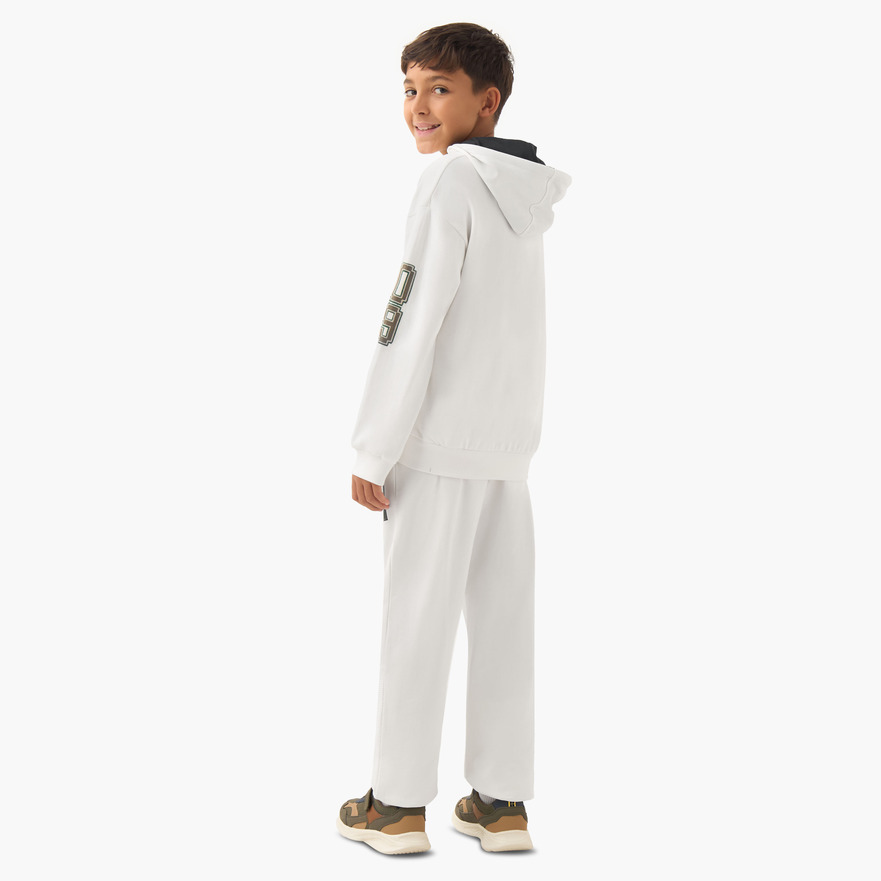 Minecraft Boys Sweatshirt and Joggers Set with Print - Cotton - Long Sleeves - Hood-boys-clothing-setsandcoords-image-4
