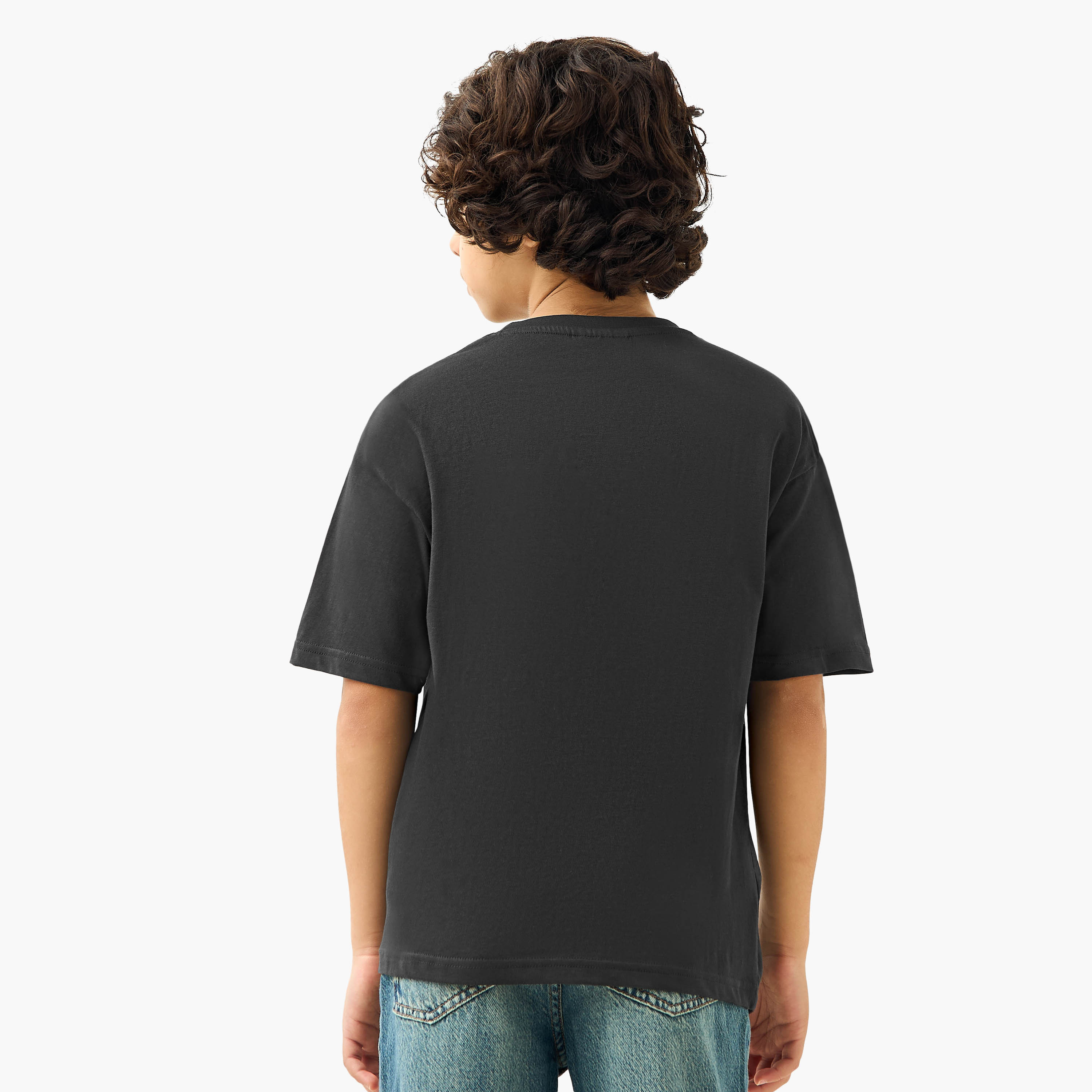 Minecraft Creeper Print T-Shirt with Short Sleeves-boys-clothing-tshirtsandpolos-image-3