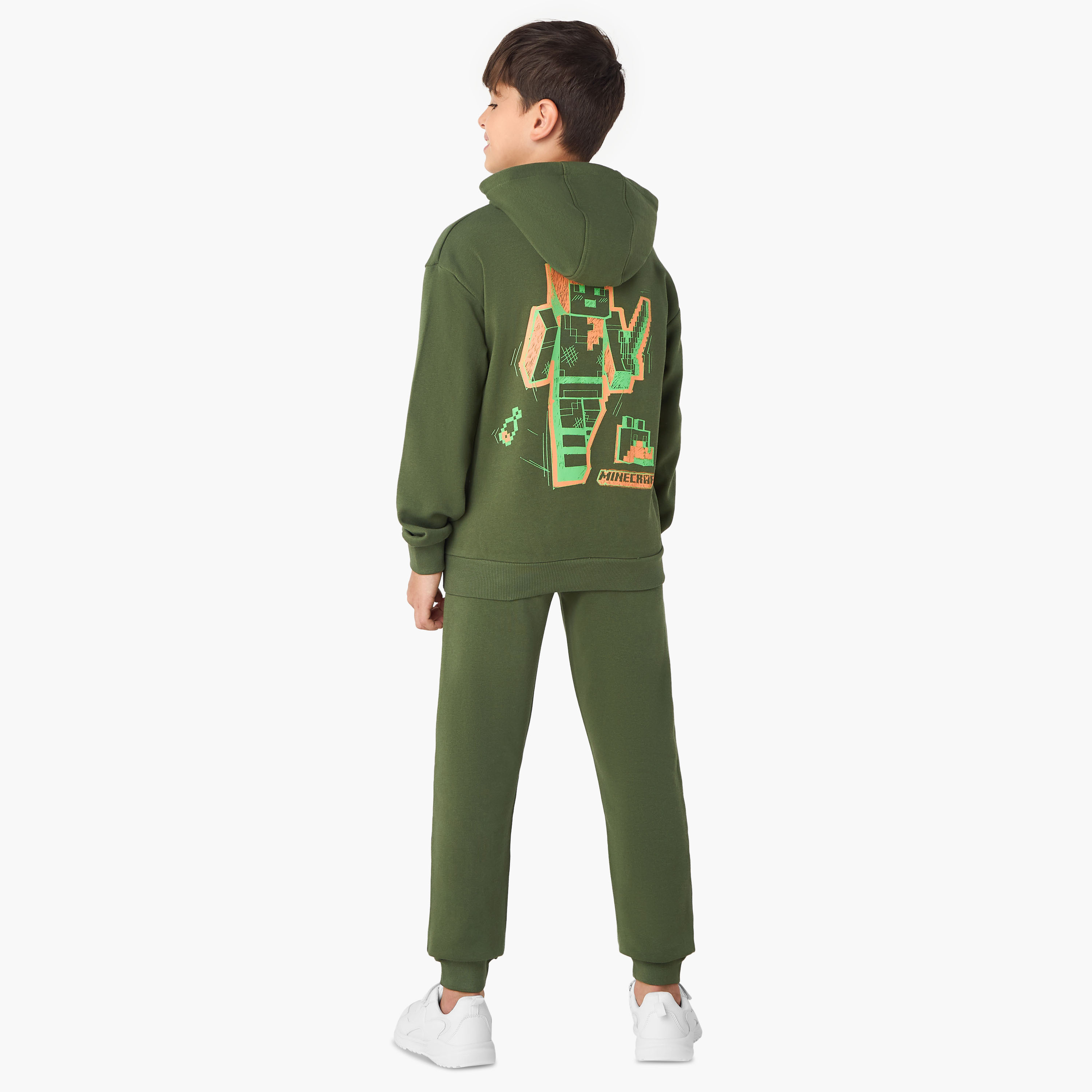Minecraft Printed Hooded Sweatshirt and Joggers Set-boys-clothing-setsandcoords-image-4