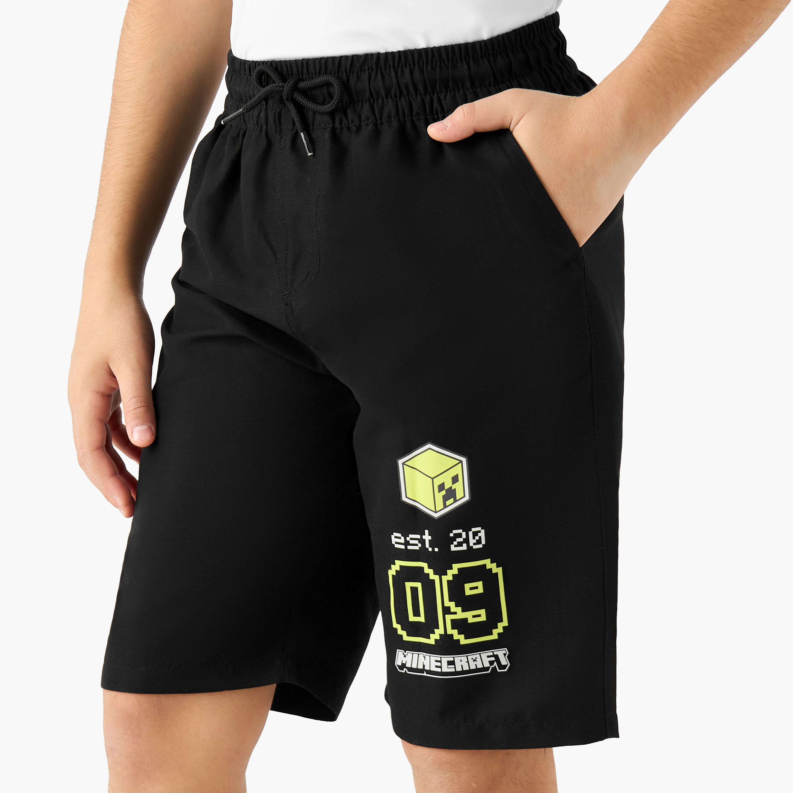 Minecraft Boys Logo Print Rashguard Set-boys-clothing-swimwear-image-6