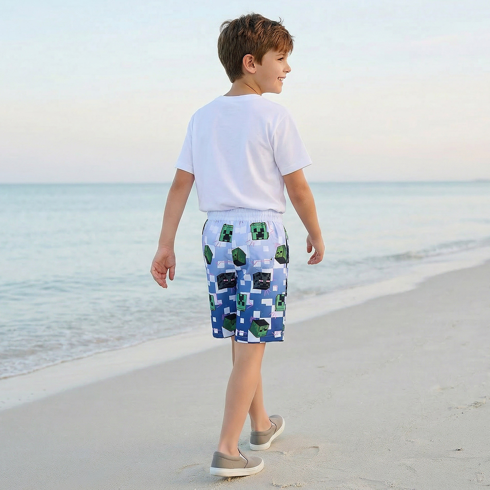 Minecraft Boys Printed Swim Shorts-sports-boys-clothing-swimwear-image-3