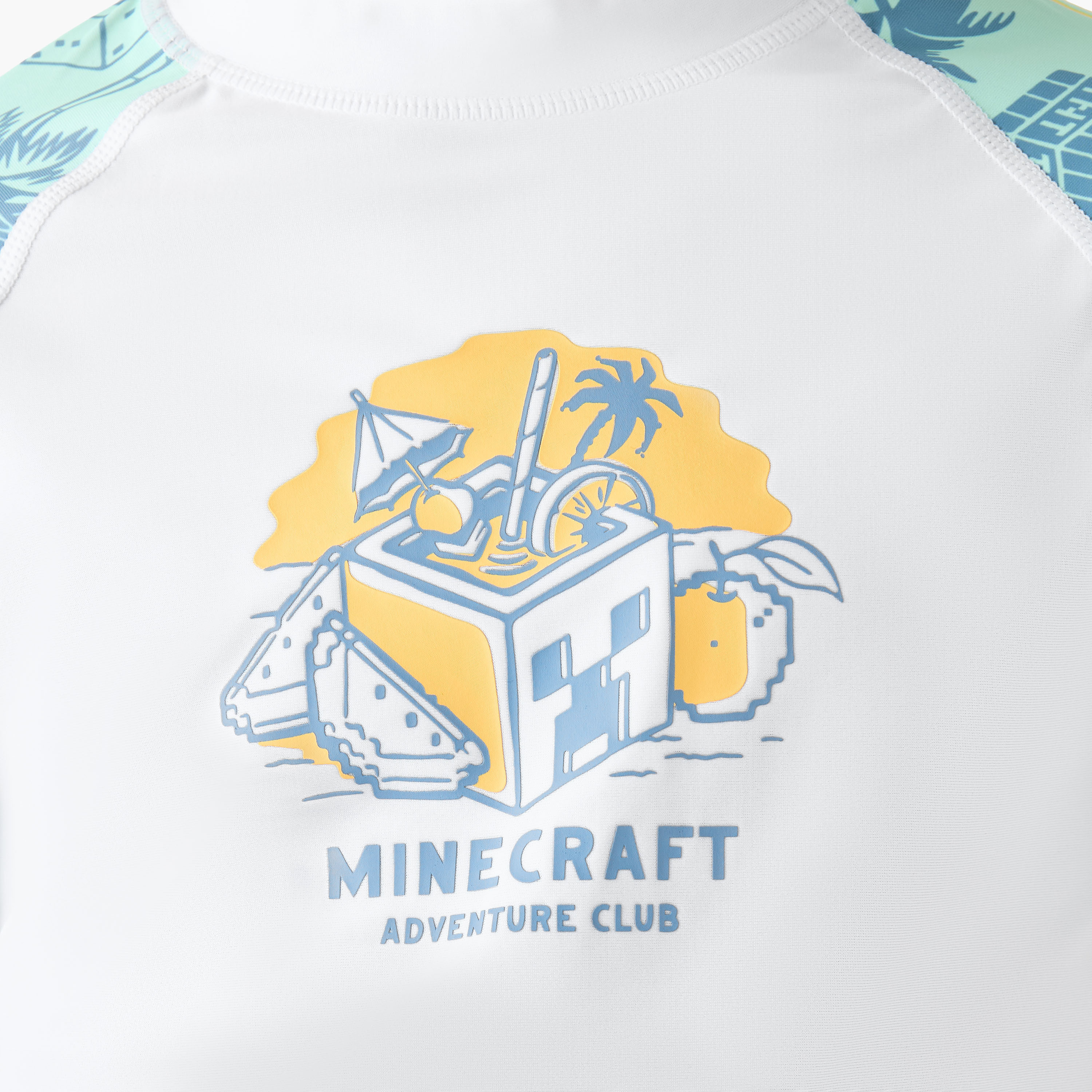 Minecraft Boys Logo Print Rashguard Set-boys-clothing-swimwear-image-7