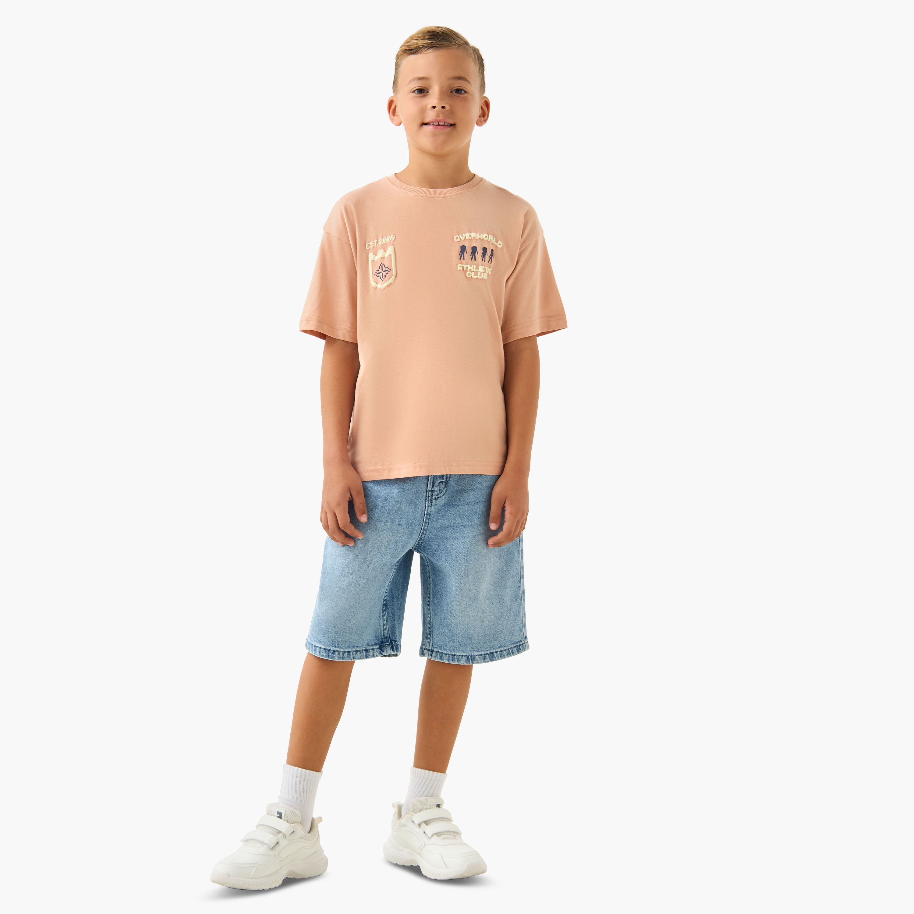 Minecraft Crew Neck Short Sleeves T-shirt with Graphic Print-boys-clothing-tshirtsandpolos-image-2