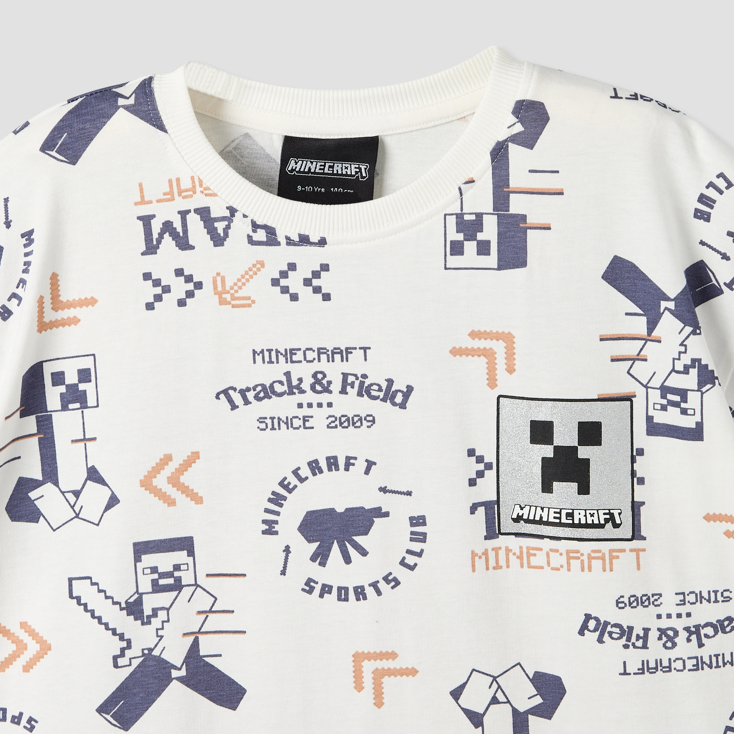 Minecraft Crew Neck Short Sleeve T-shirt and Shorts Set with Gaming Print-boys-clothing-setsandcoords-image-6
