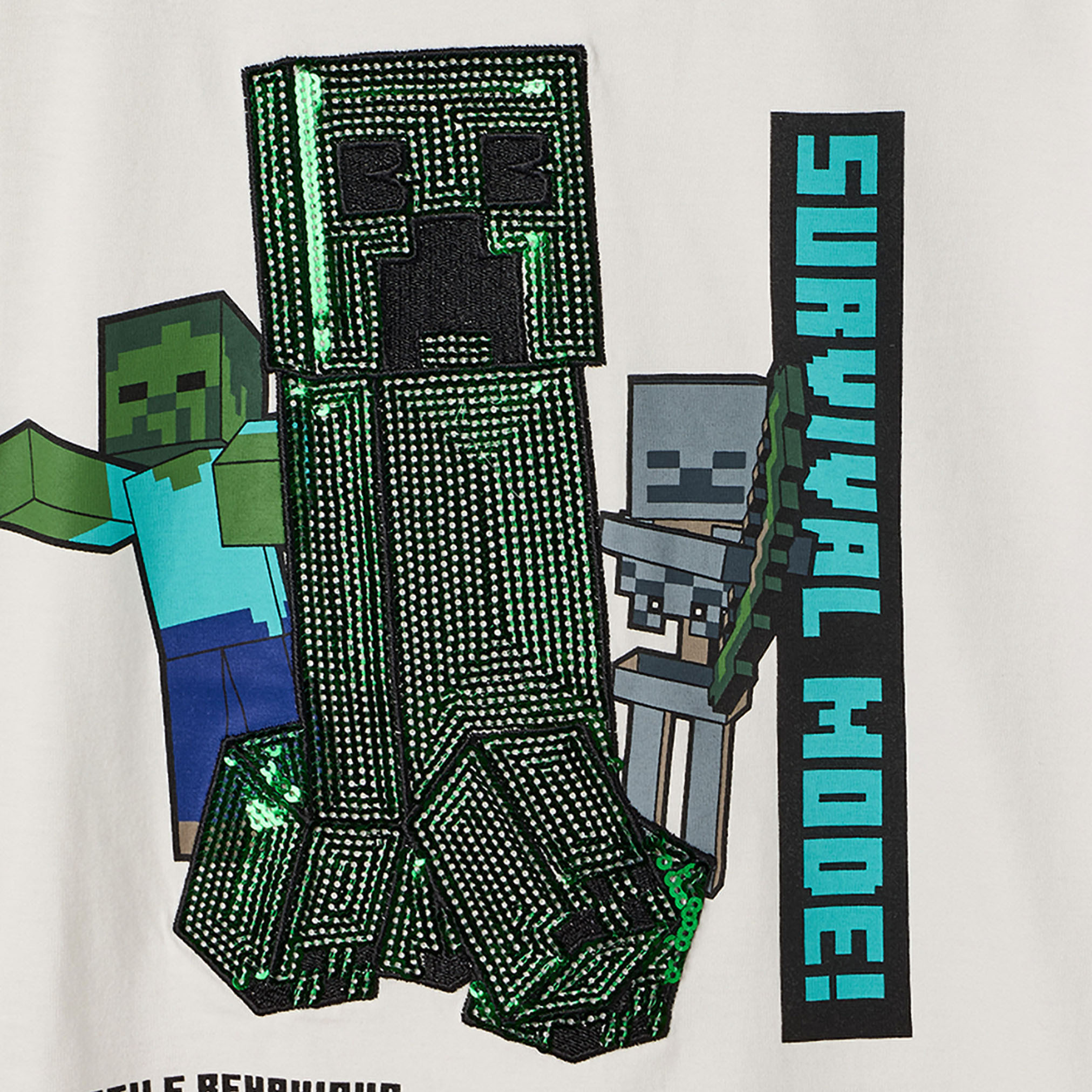 Minecraft Crew Neck Short Sleeves T-shirt with Graphic Print-boys-clothing-tshirtsandpolos-image-4