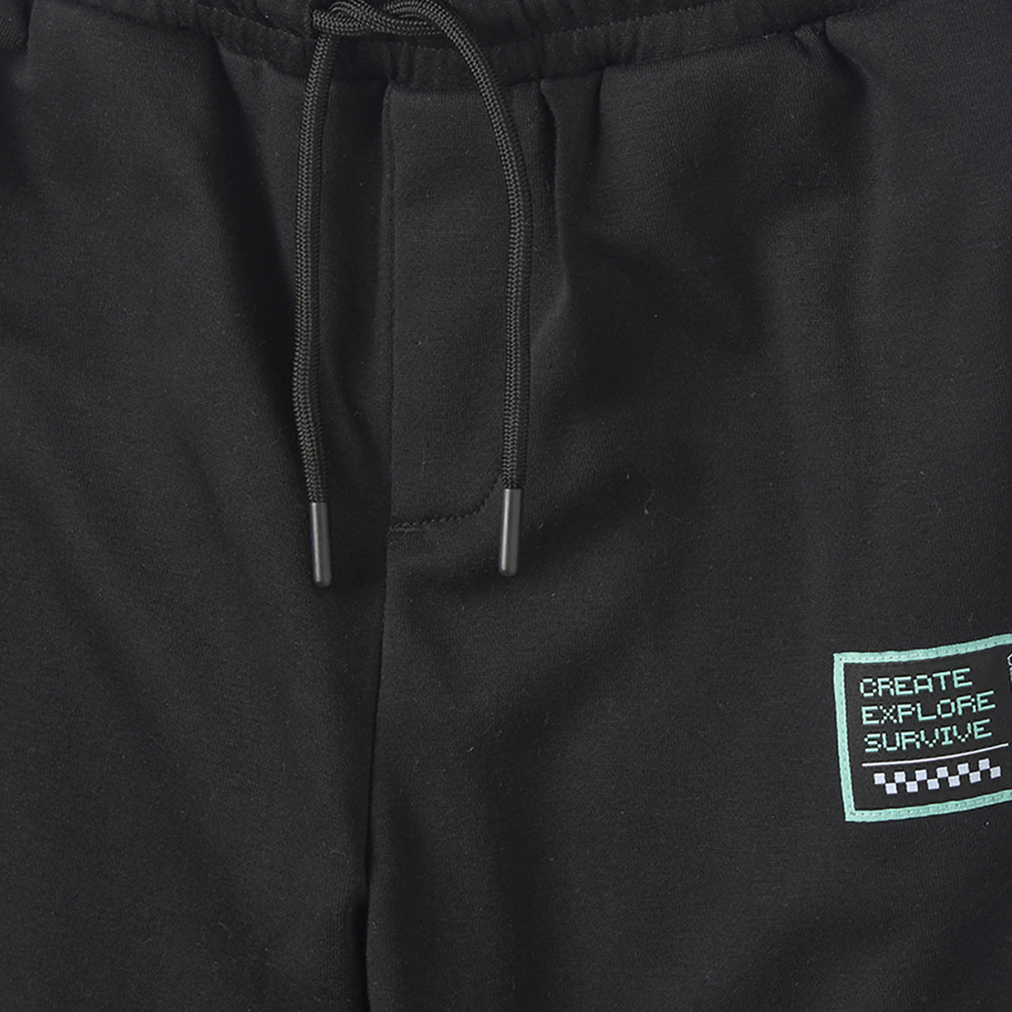 Minecraft Collared Long Sleeves Polo Sweatshirt and Joggers Set with Graphic Print-boys-clothing-setsandcoords-image-8
