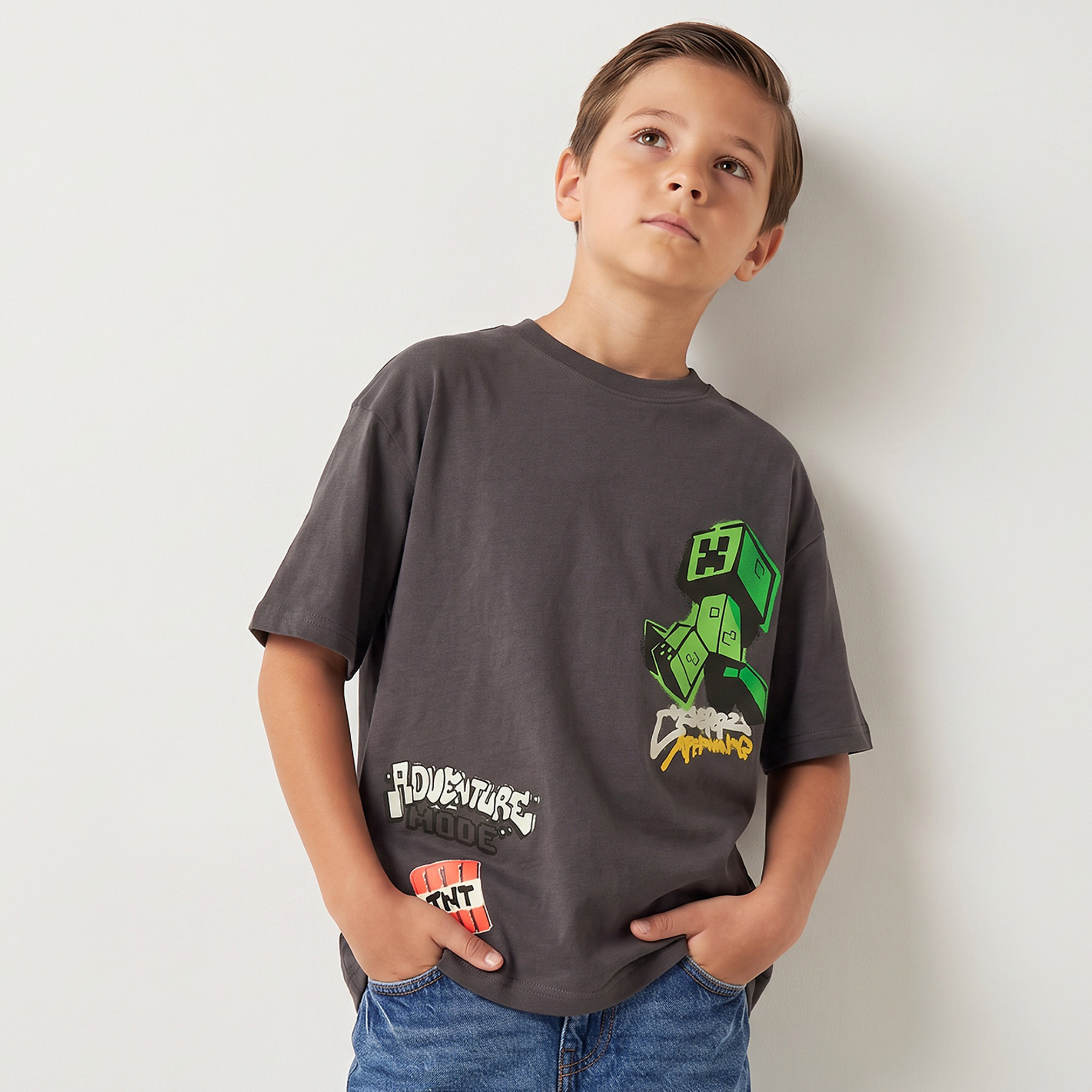 Minecraft Crew Neck Short Sleeves T-shirt-boys-clothing-tshirtsandpolos-image-1