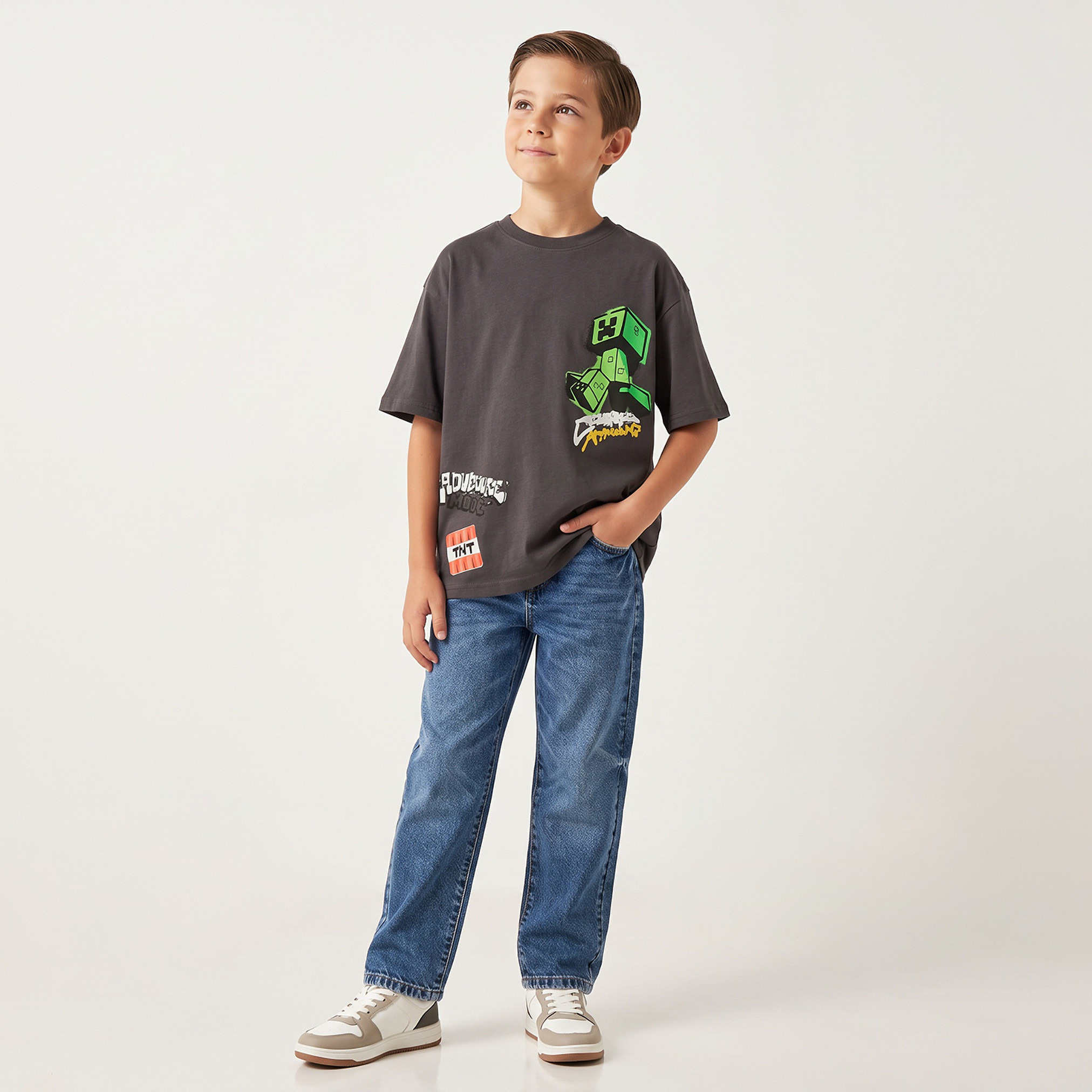 Minecraft Crew Neck Short Sleeves T-shirt-boys-clothing-tshirtsandpolos-image-3
