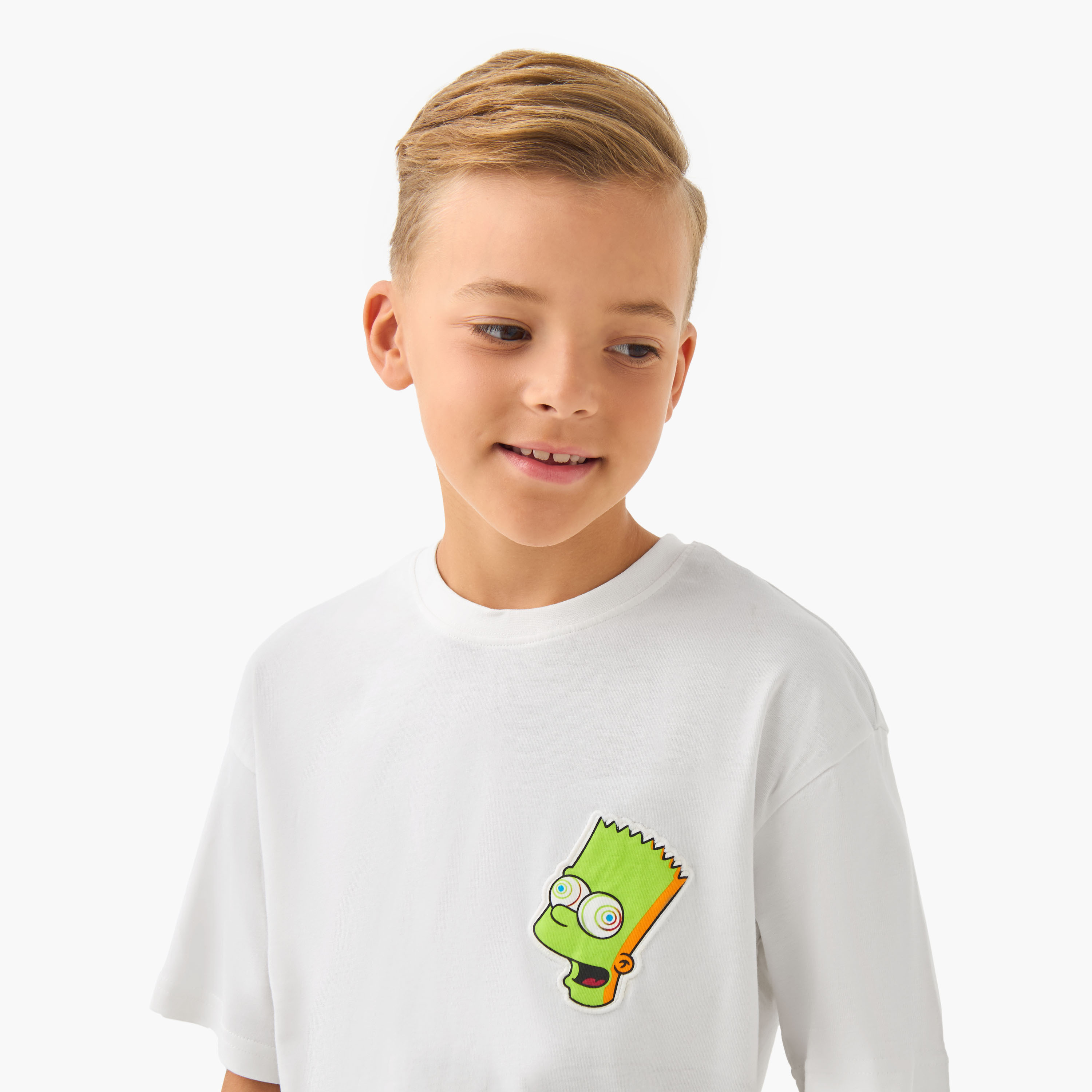 Minecraft Boys Crew Neck T-shirt with Simpson Print - Cotton - Short Sleeves-boys-clothing-tshirtsandpolos-image-4