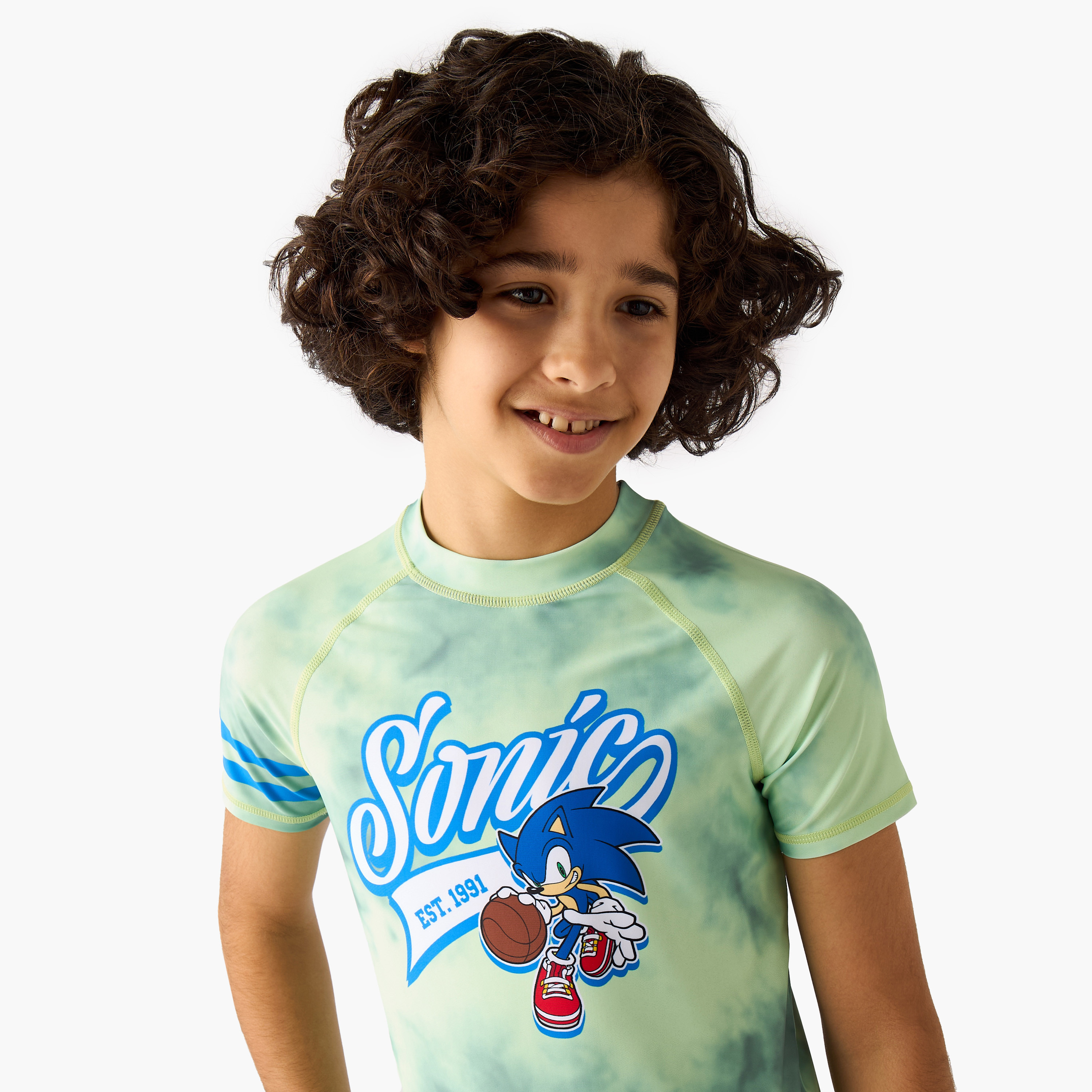 Boys Sonic the Hedgehog Print Swimwear-boys-clothing-swimwear-image-5