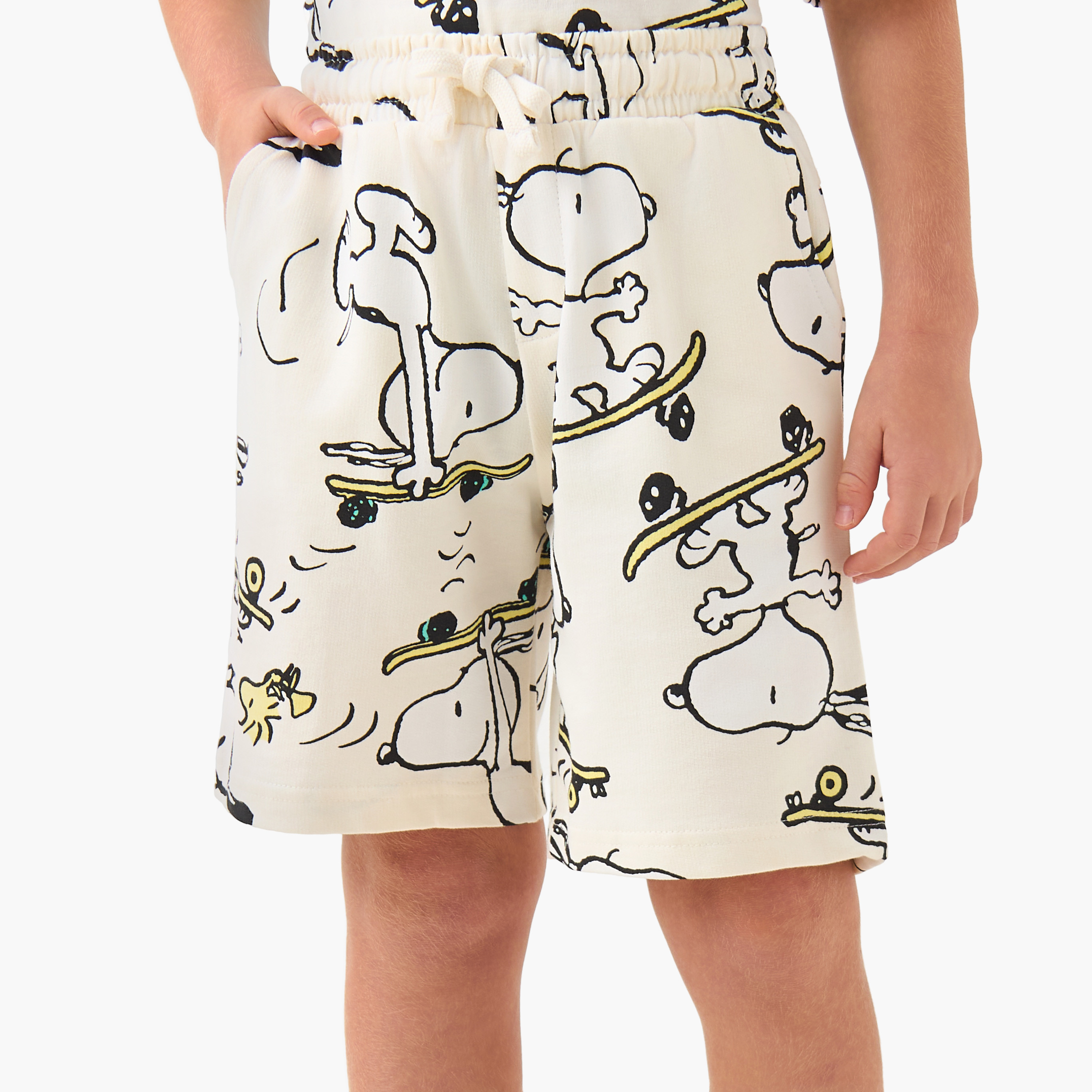 CLPG Round Neck Short Sleeves T-shirt and Shorts Set with Pockets-boys-clothing-setsandcoords-image-3
