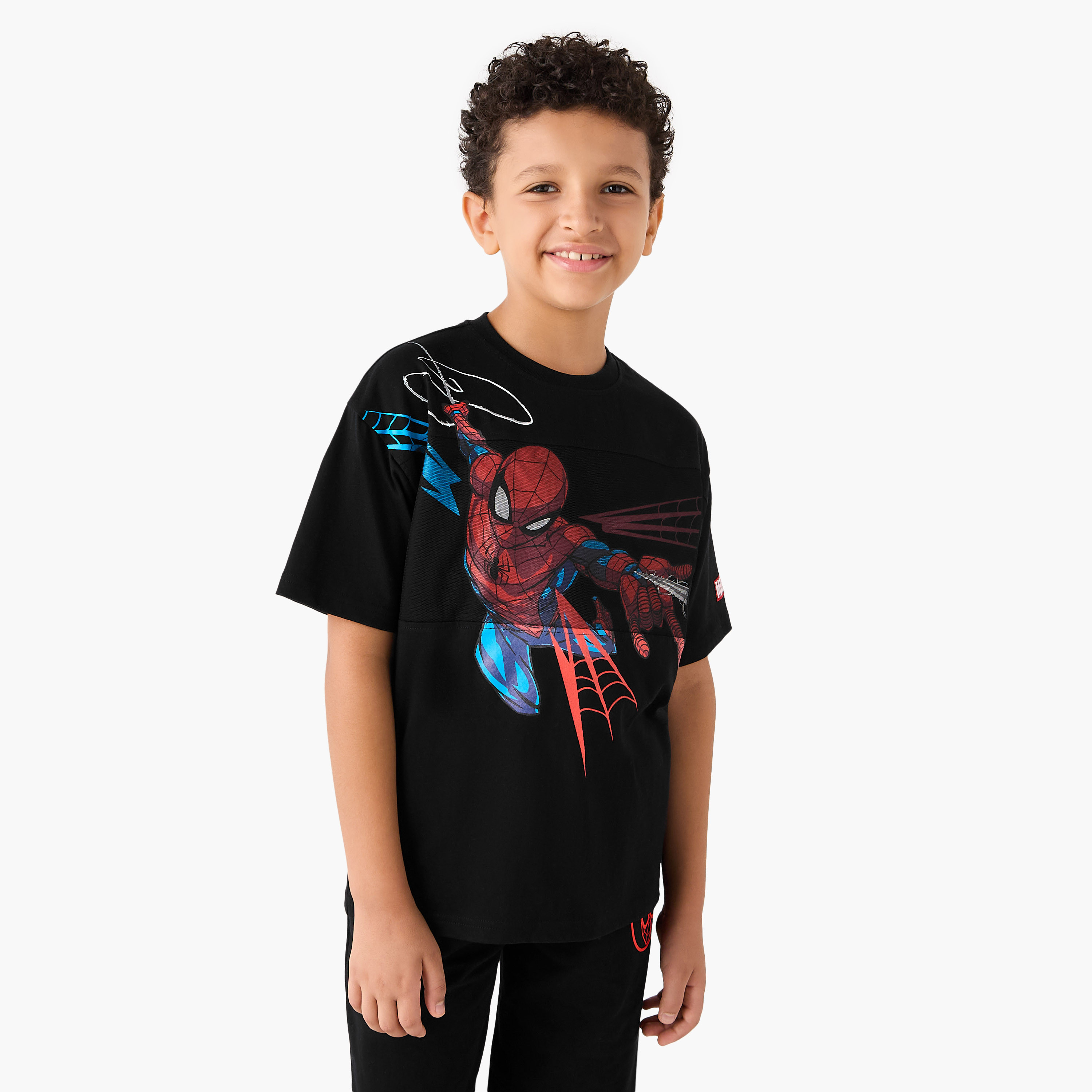 طقم شورت وتيشيرت بطبعات-boys-clothing-setsandcoords-image-2
