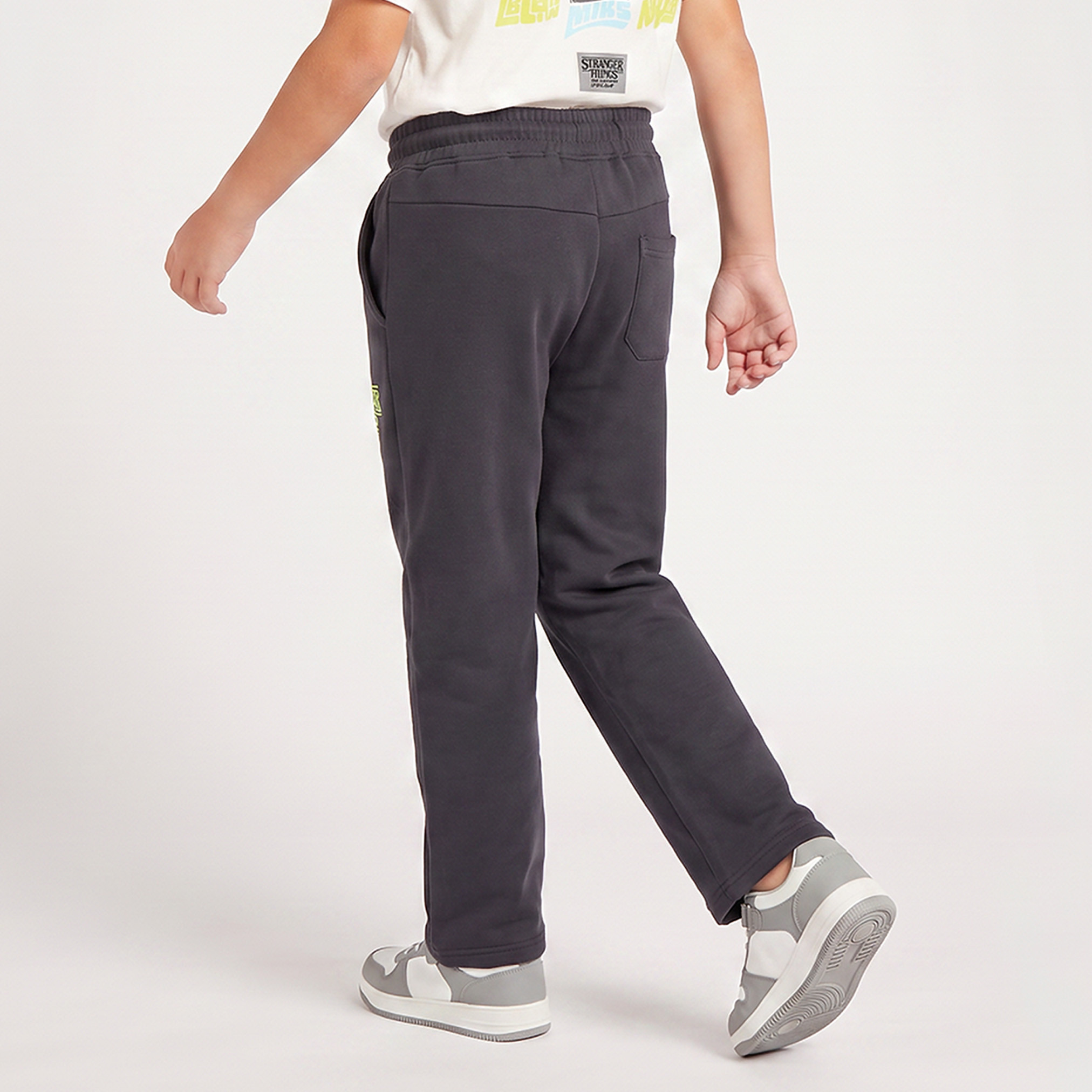 Netflix Elasticated Drawstring Waist Track Pants with Stranger Things Print-boys-clothing-bottoms-joggersandtrackpants-image-2