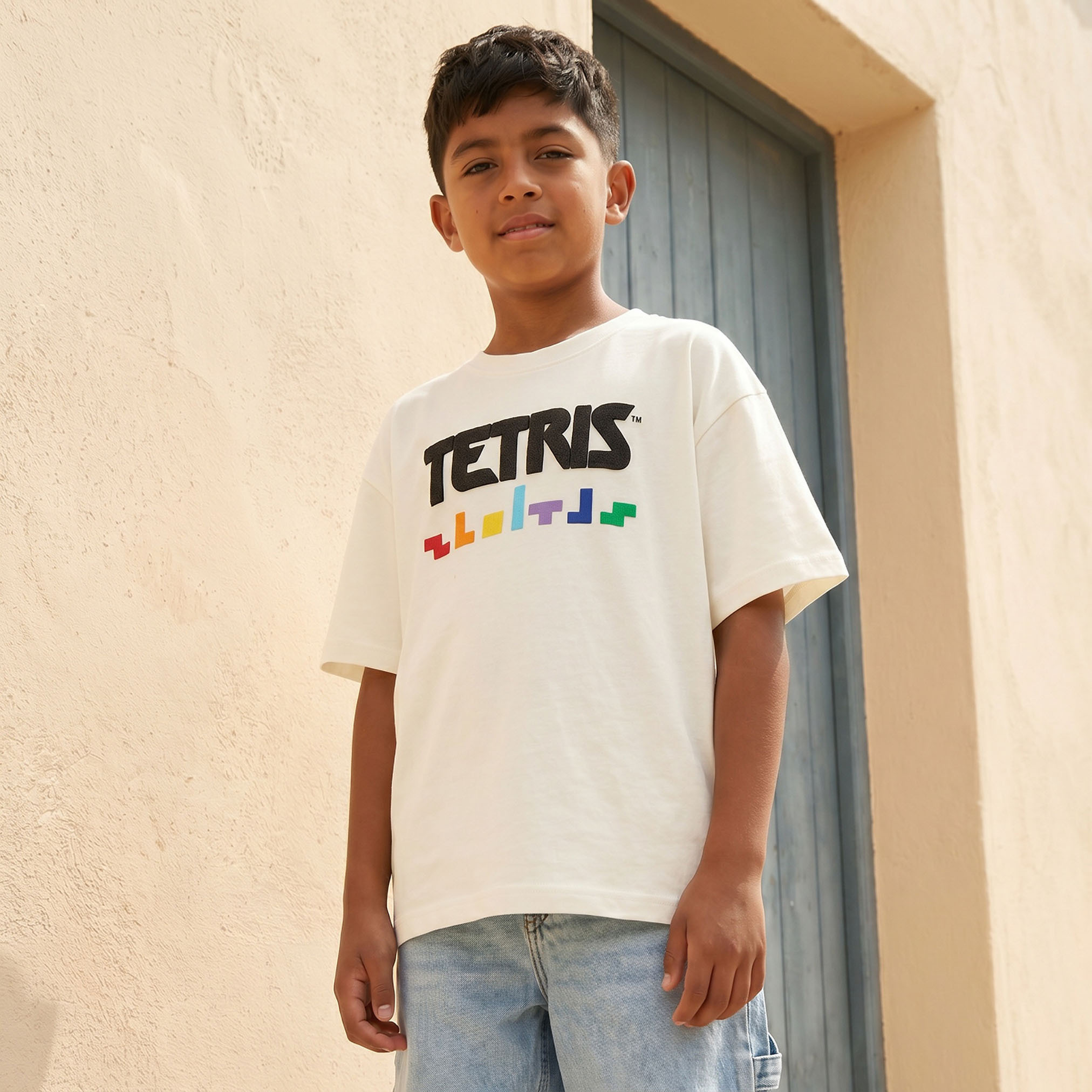 Tetris Crew Neck Short Sleeves T-shirt with Graphic Print-boys-clothing-tshirtsandpolos-image-1