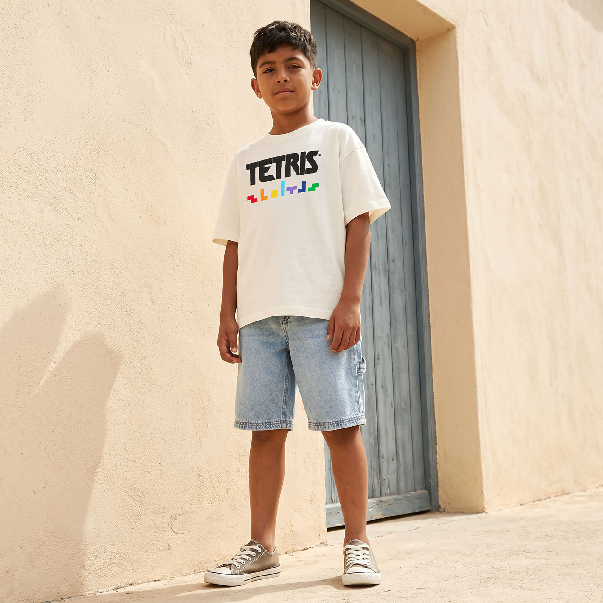 Tetris Crew Neck Short Sleeves T-shirt with Graphic Print-boys-clothing-tshirtsandpolos-image-2