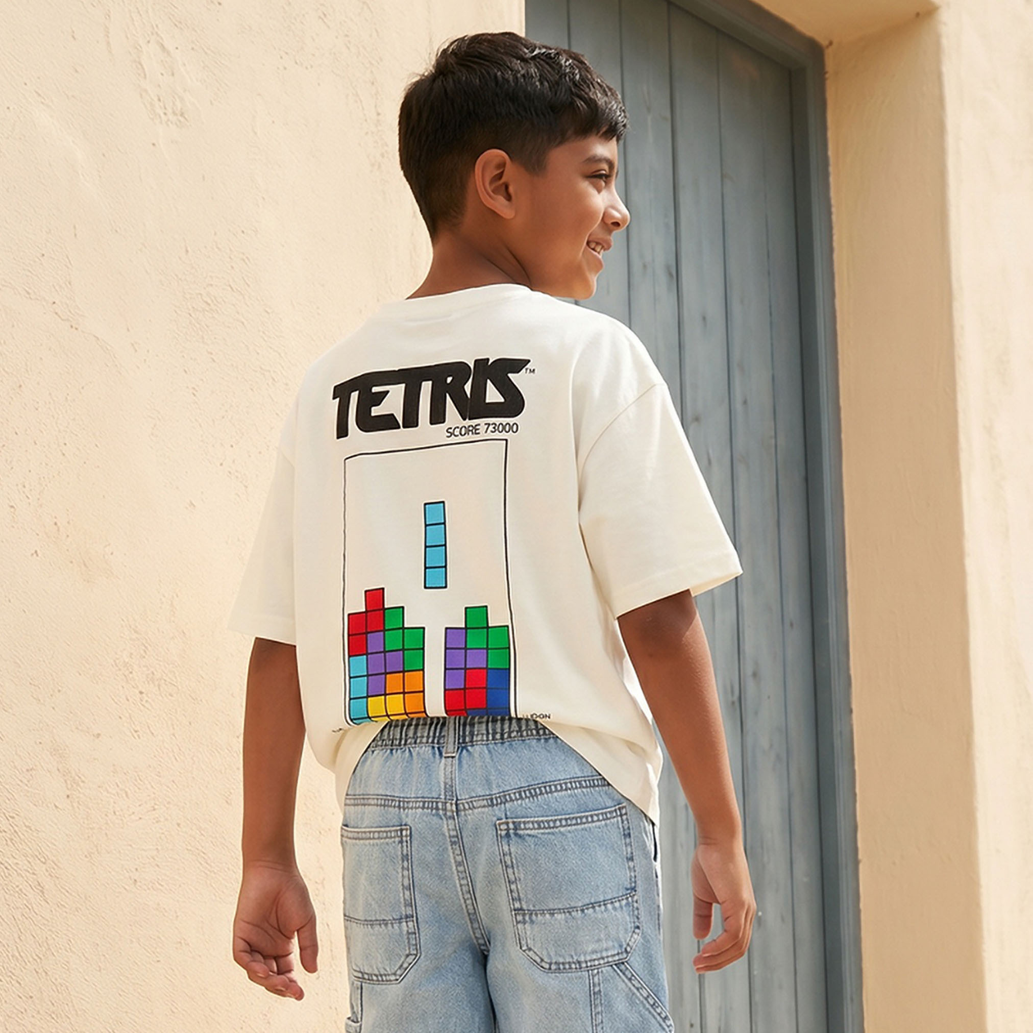Tetris Crew Neck Short Sleeves T-shirt with Graphic Print-boys-clothing-tshirtsandpolos-image-3