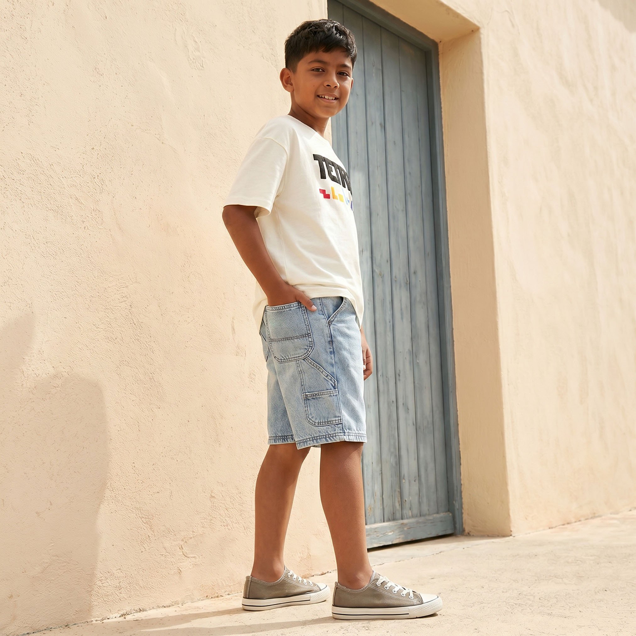Tetris Crew Neck Short Sleeves T-shirt with Graphic Print-boys-clothing-tshirtsandpolos-image-5