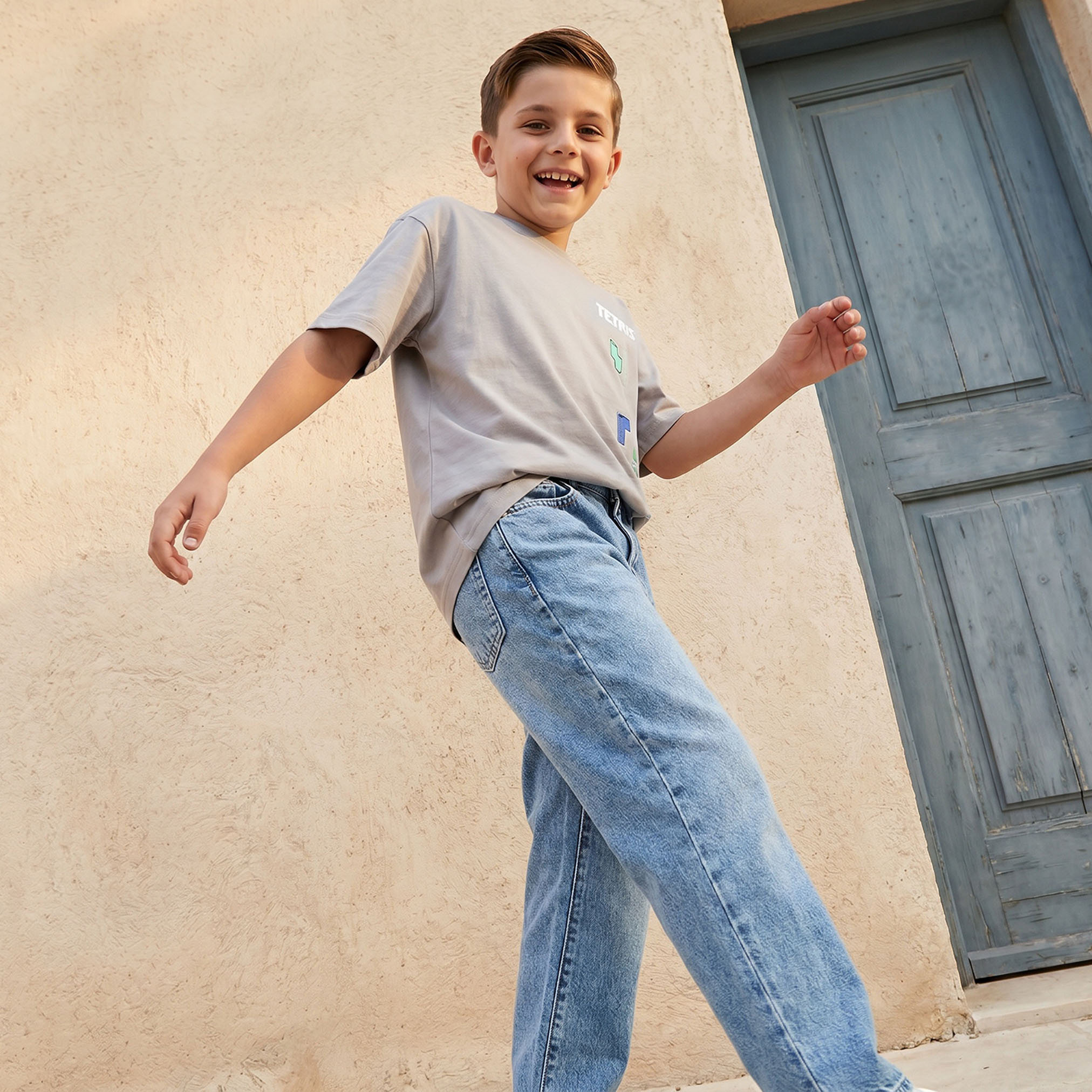 Tetris Crew Neck Short Sleeves T-shirt with Graphic Print-boys-clothing-tshirtsandpolos-image-5