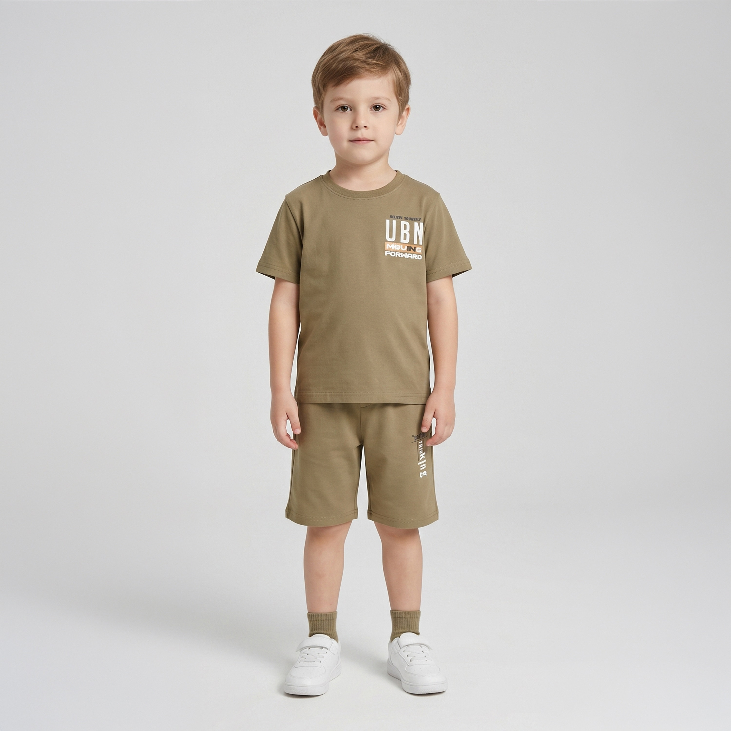 طقم تيشيرت بأكمام قصيرة مع شورت من كول آند كول-boys-clothing-setsandcoords-image-1