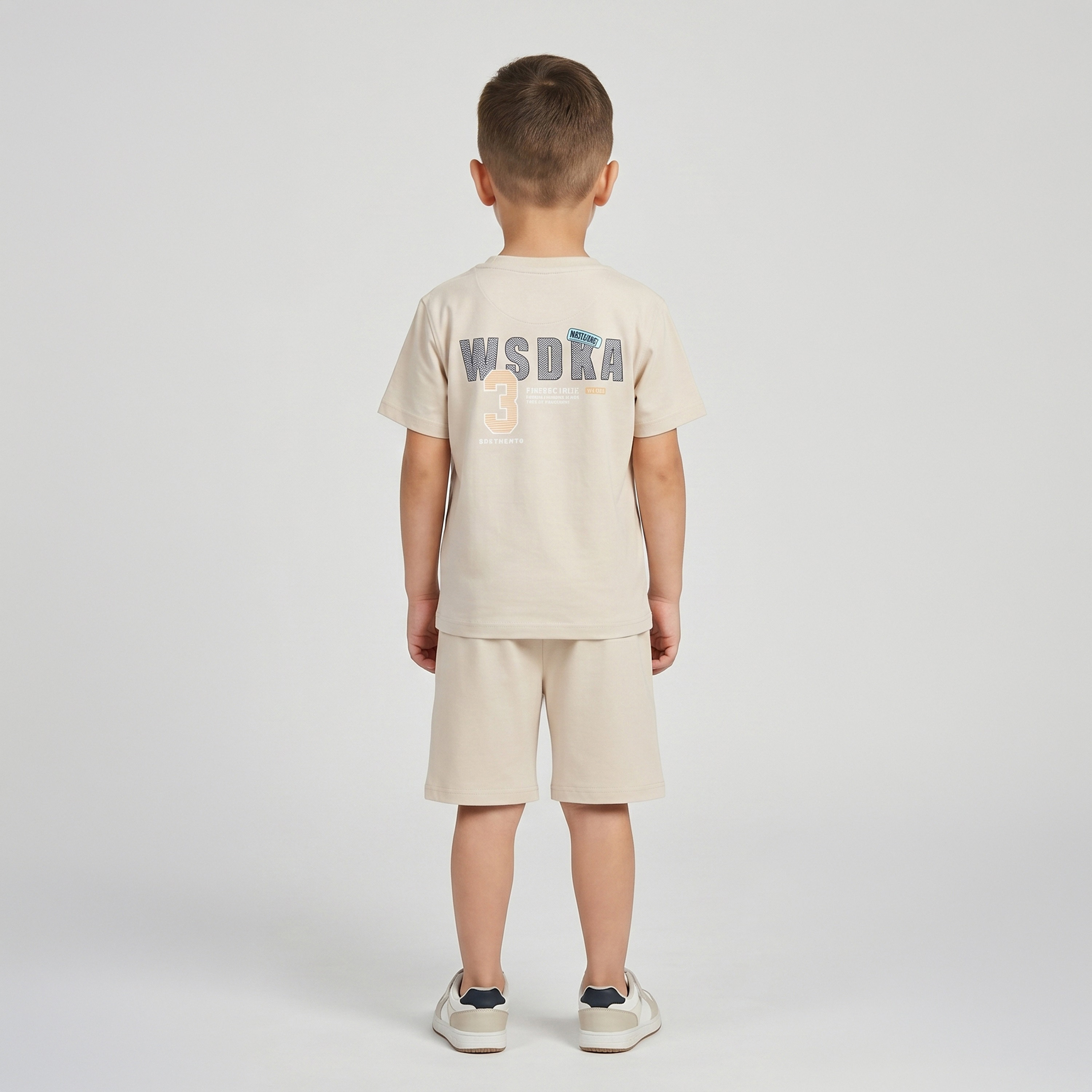 طقم تيشيرت بأكمام قصيرة مع شورت من كول آند كول-boys-clothing-setsandcoords-image-2