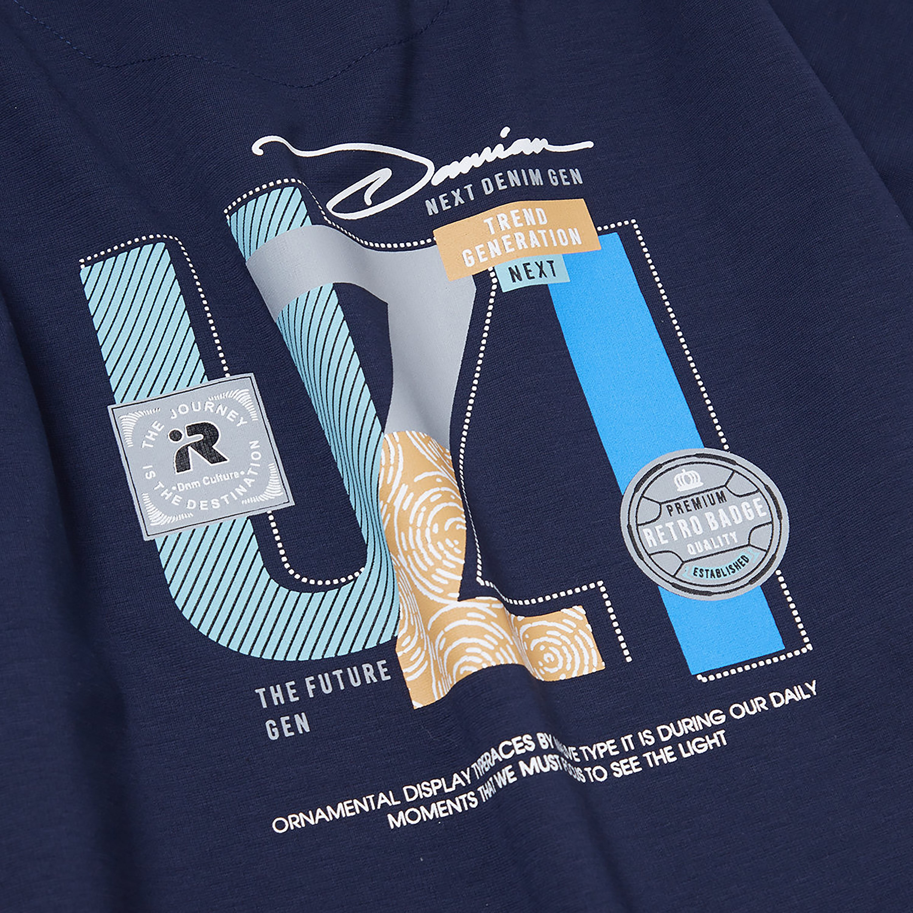 Cool & Cool Graphic Short Sleeves T-Shirt & Shorts Set-boys-clothing-setsandcoords-image-8