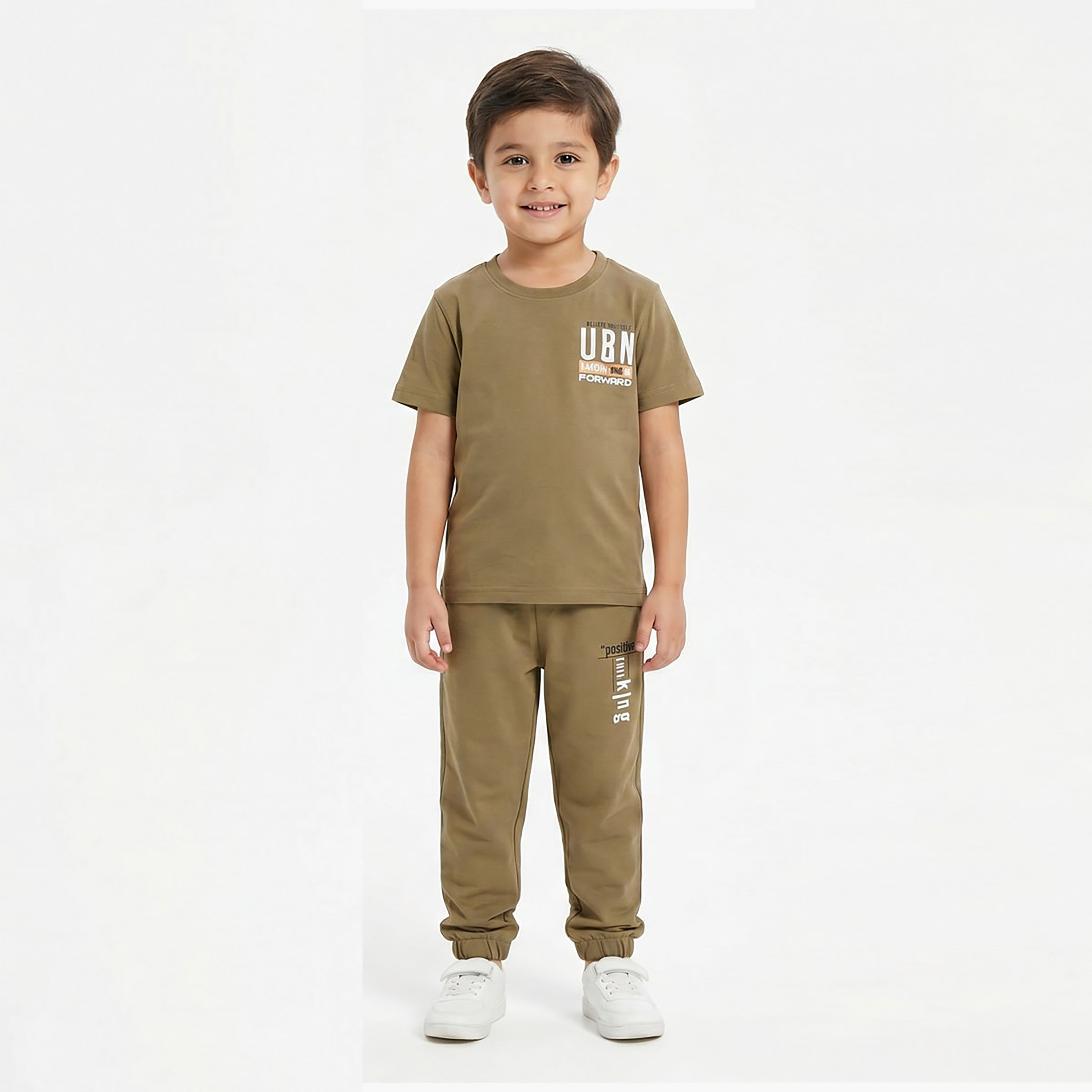 Cool & Cool Graphic Short Sleeves T-Shirt & Joggers Set-boys-clothing-setsandcoords-image-1
