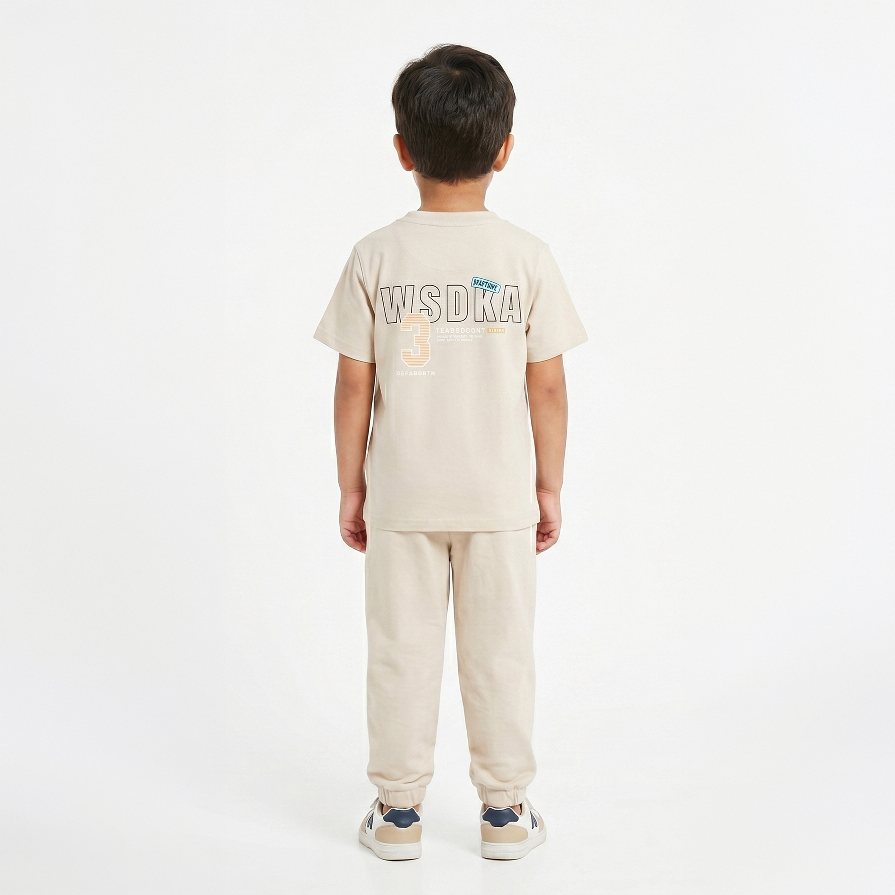 Cool & Cool Graphic Short Sleeves T-Shirt & Joggers Set-boys-clothing-setsandcoords-image-2