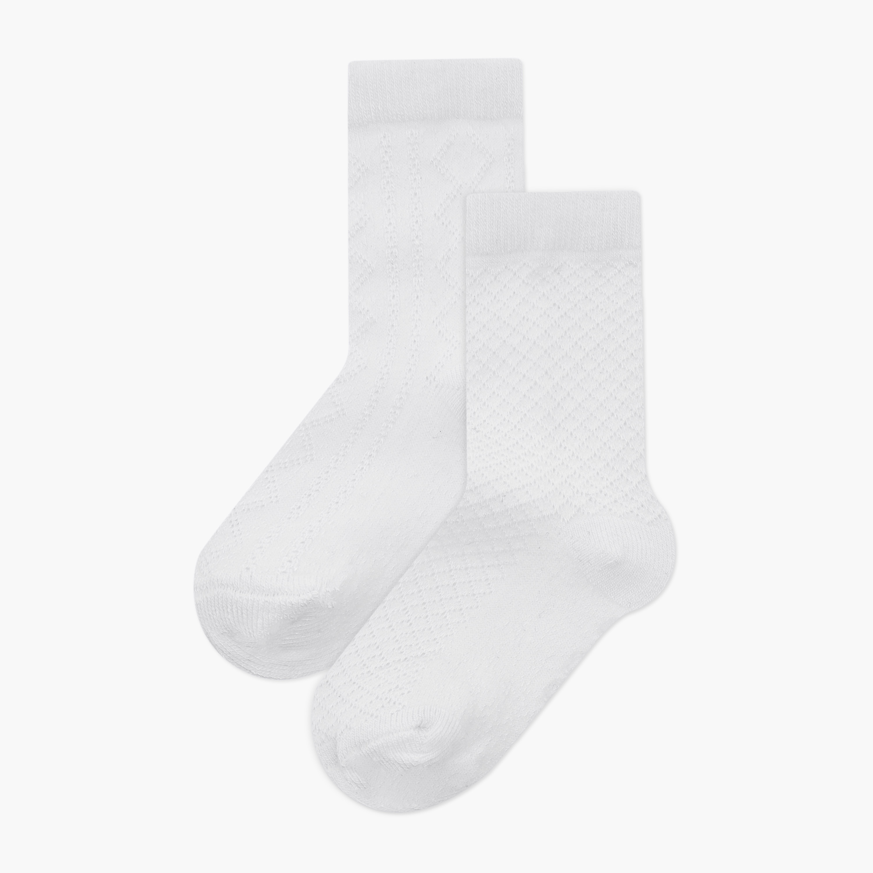 Giggles Jacquard Crew Length Socks-baby-boys-accessories-socks-image-1