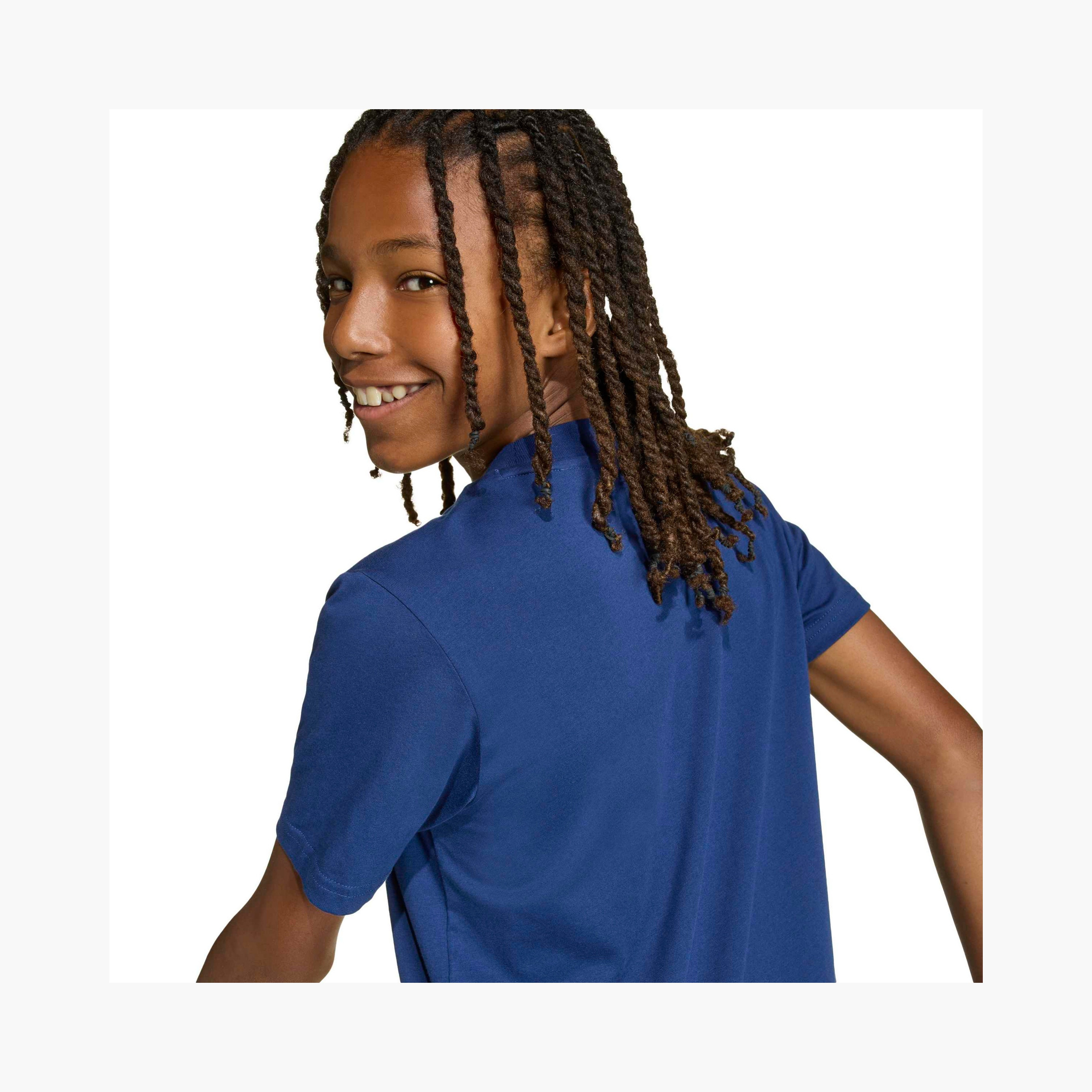 adidas Crew Neck Short Sleeves T-shirt with Logo Print-boys-clothing-tshirtsandpolos-image-4