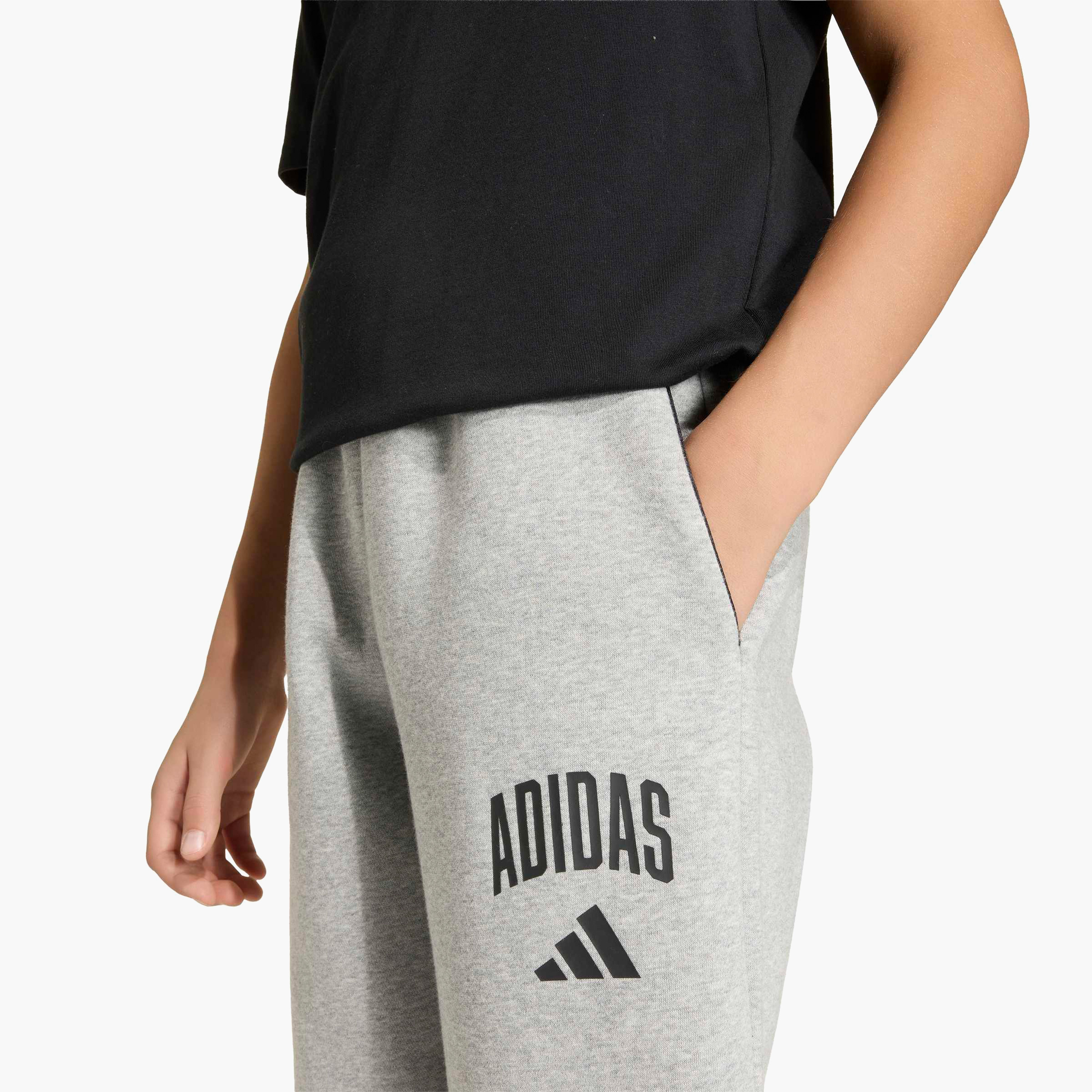 adidas Elastic Waist Track Pants with Logo Print-boys-clothing-bottoms-joggersandtrackpants-image-4