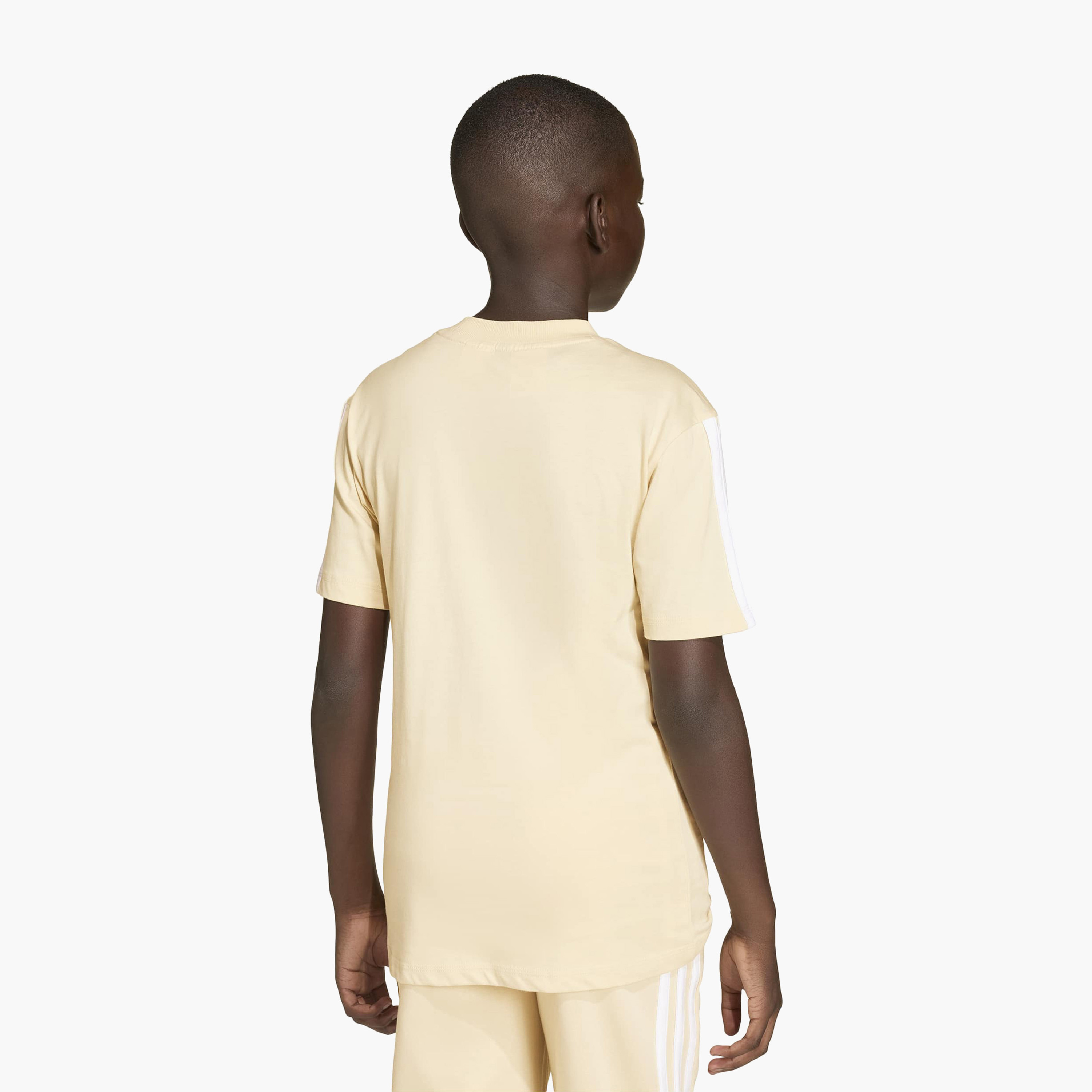 adidas Crew Neck Short Sleeve T-shirt with Logo Print-boys-clothing-sportswear-tops-image-2