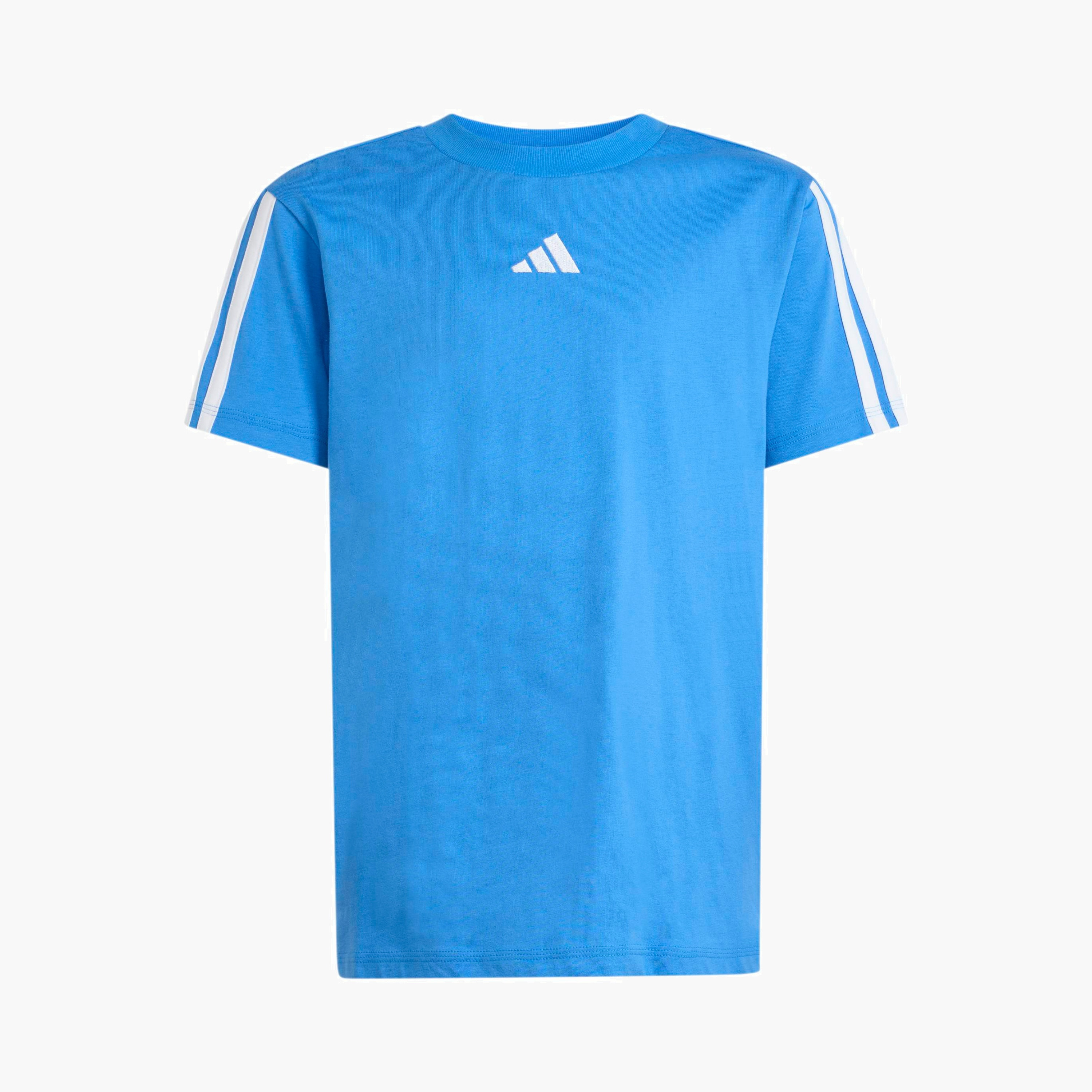 adidas Crew Neck Short Sleeves T-shirt with Tape Detail-boys-clothing-sportswear-tops-image-2