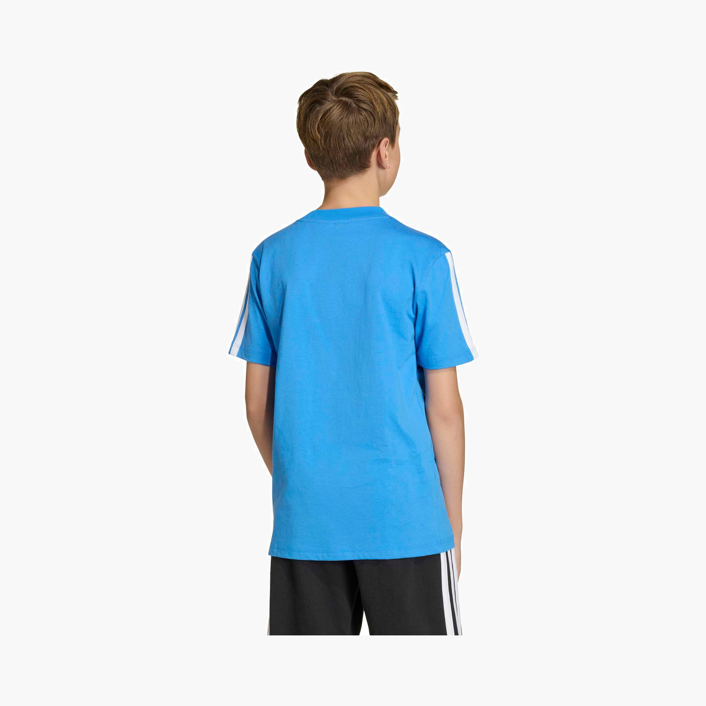 adidas Crew Neck Short Sleeves T-shirt with Tape Detail-boys-clothing-sportswear-tops-image-4