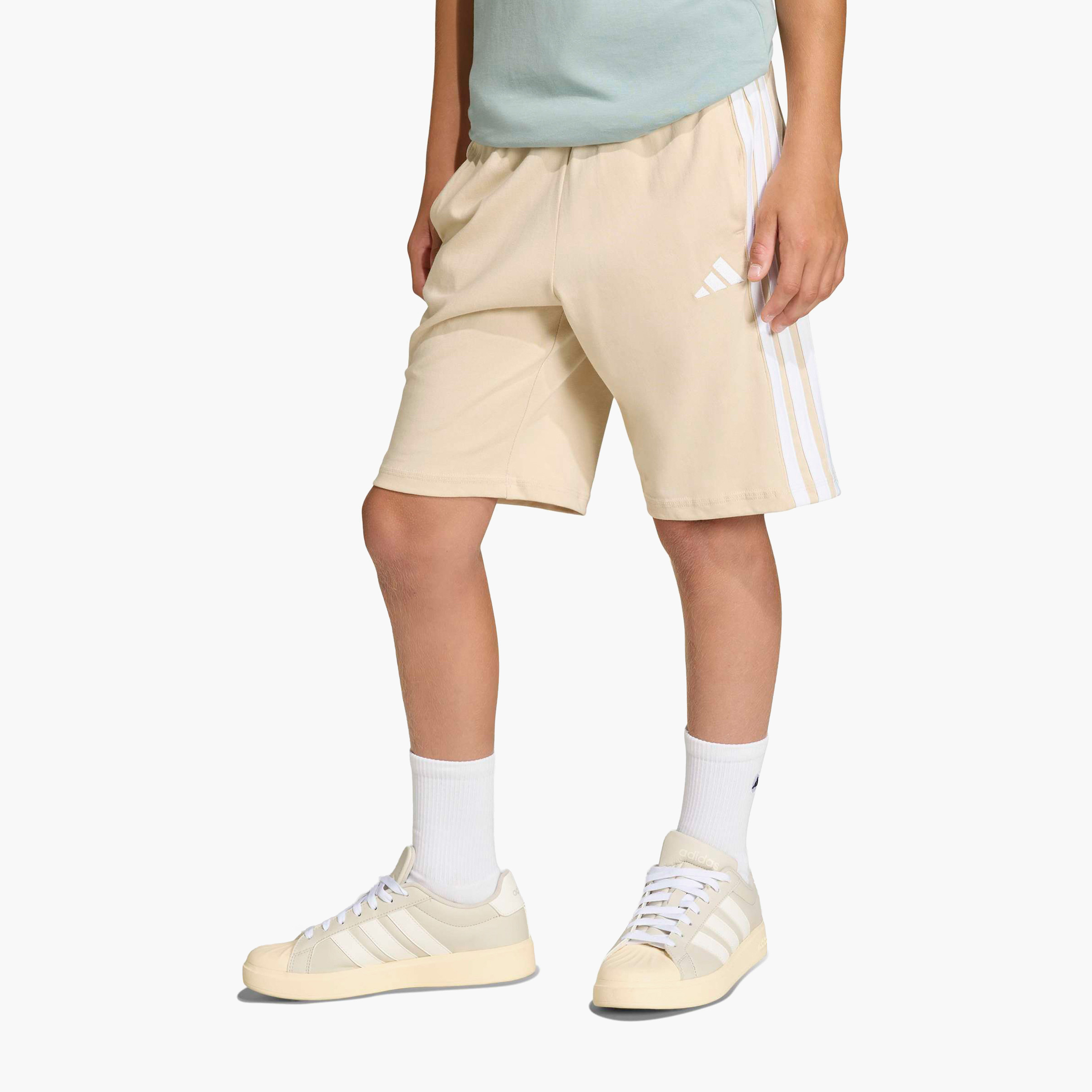 adidas Drawstring Waist Shorts with Pockets-sports-boys-clothing-bottoms-shorts-image-2
