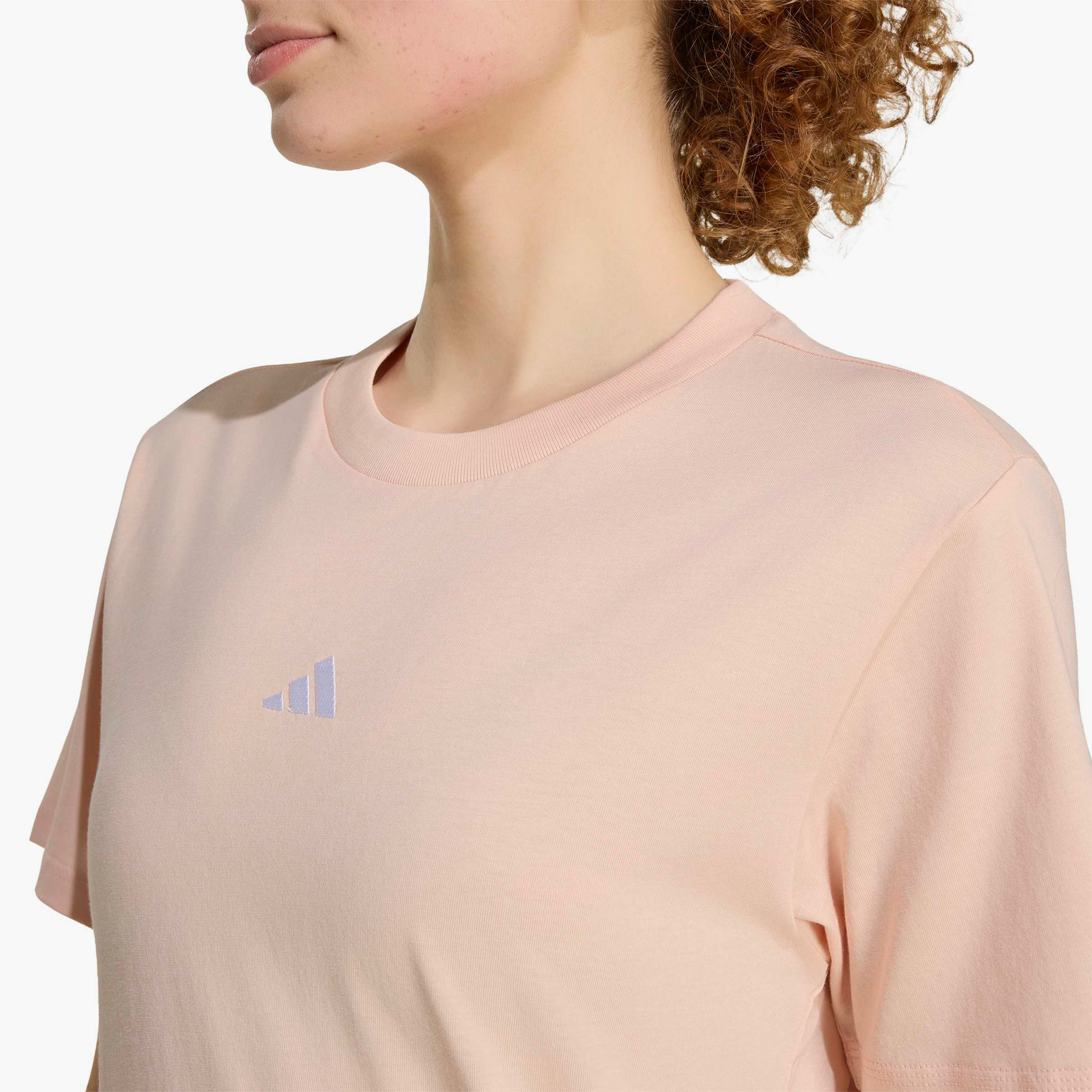 adidas Women's Essentials Small Logo Cotton T-Shirt | OE-sports-women-clothing-tshirtsandvests-image-4