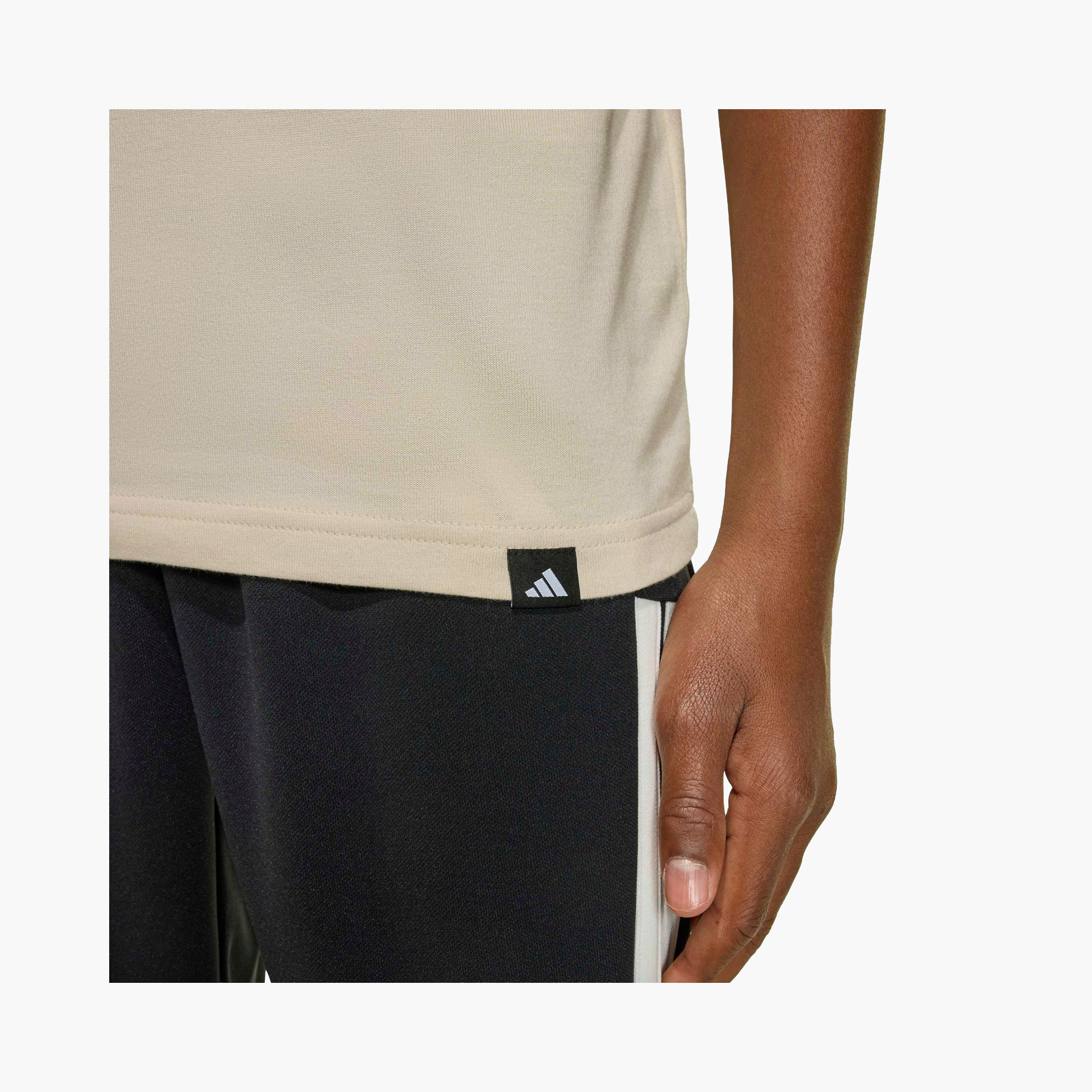 adidas Crew Neck Short Sleeves T-shirt with Logo Print-boys-clothing-sportswear-tops-image-8
