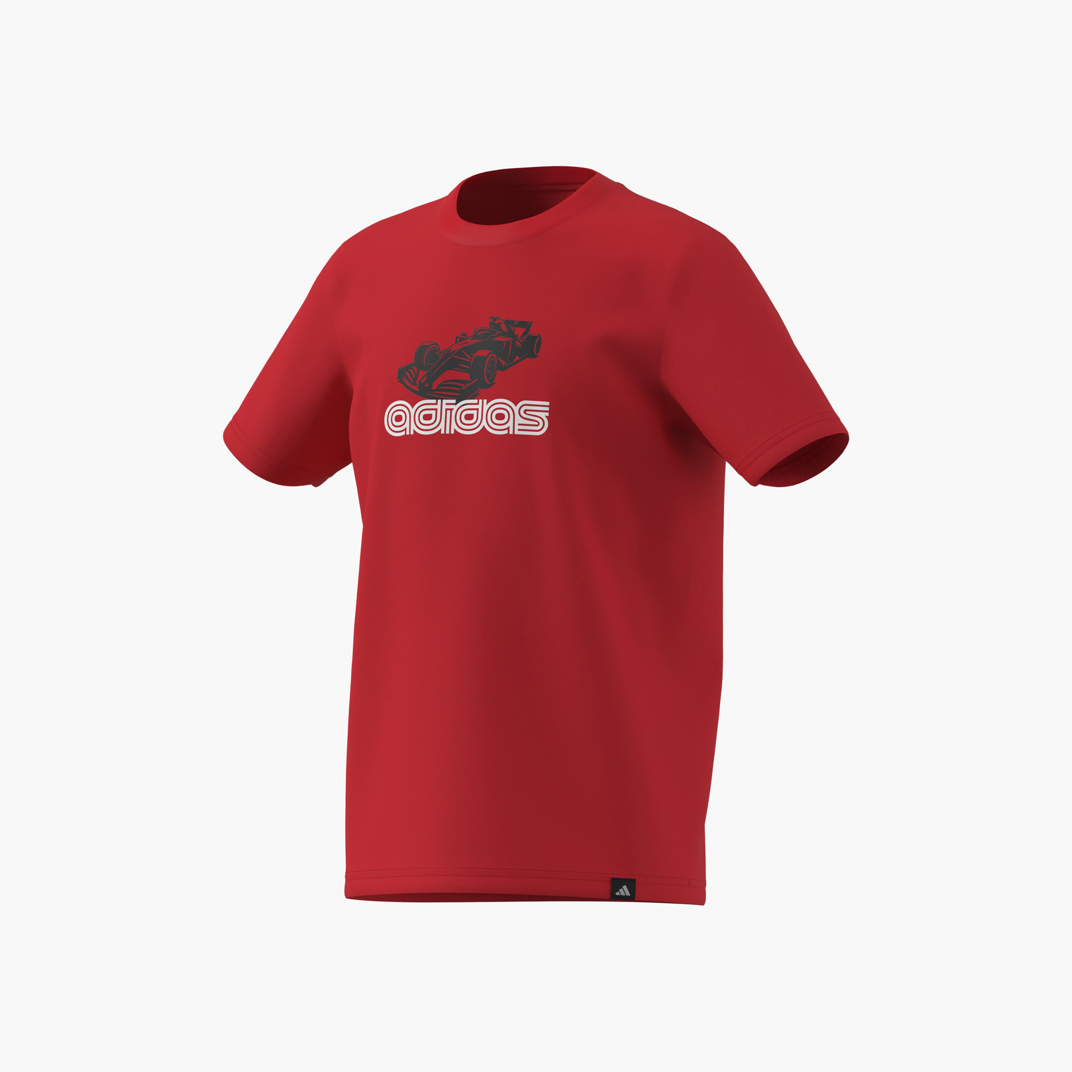 adidas Crew Neck Short Sleeves T-shirt with Print-sports-boys-clothing-tops-image-1