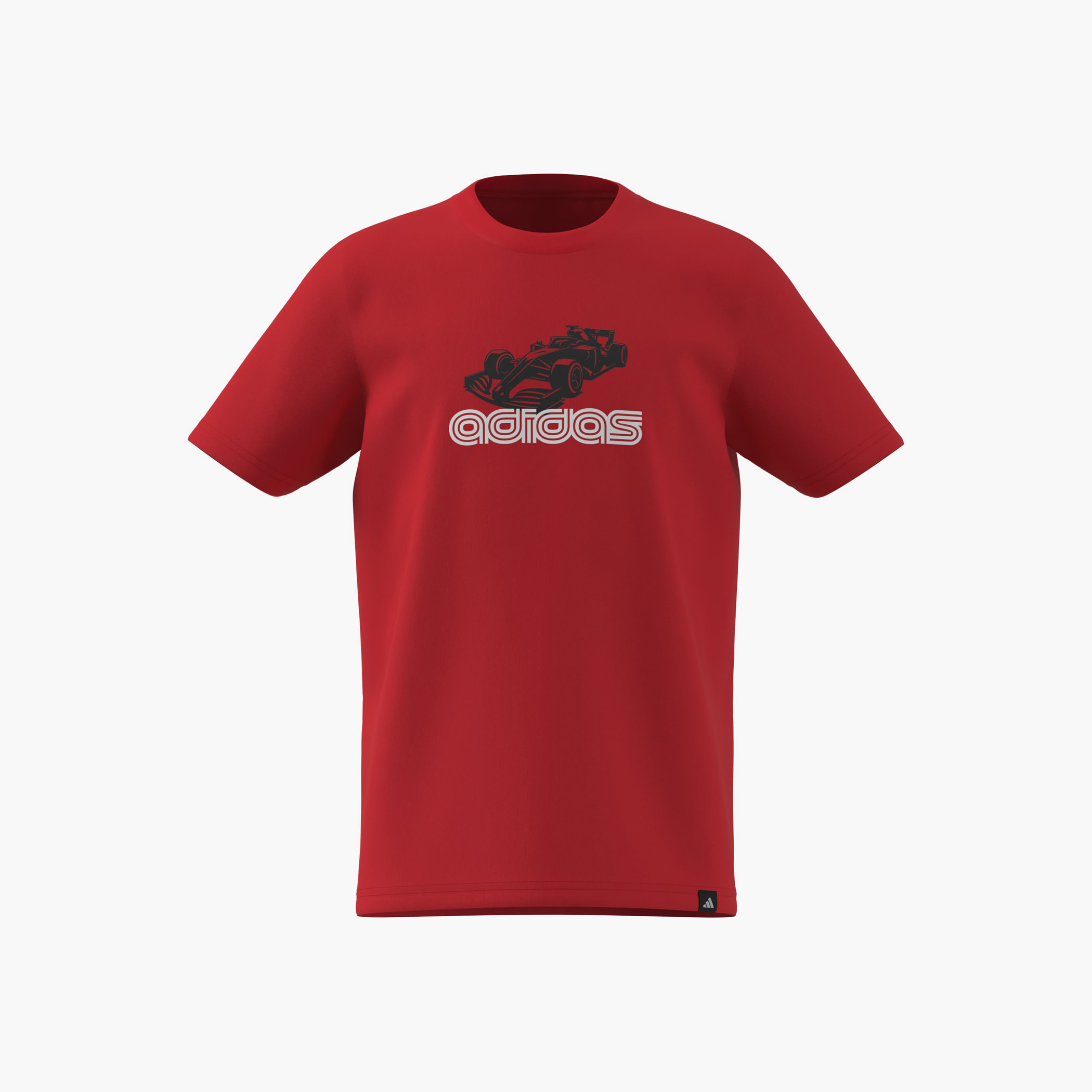 adidas Crew Neck Short Sleeves T-shirt with Print-sports-boys-clothing-tops-image-2